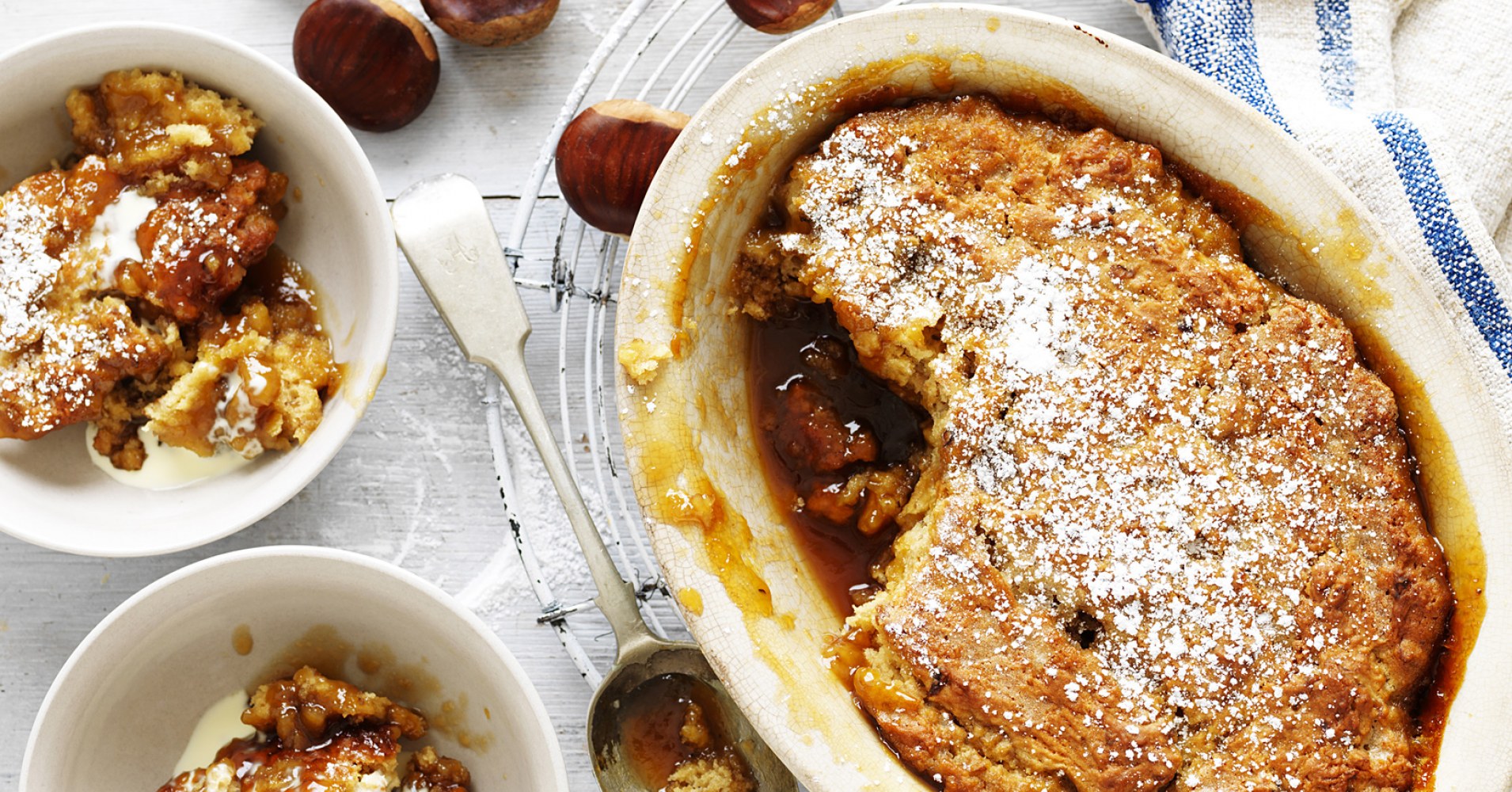 Chestnut and Golden Syrup Pudding Recipe | myfoodbook | Australian Chestnuts