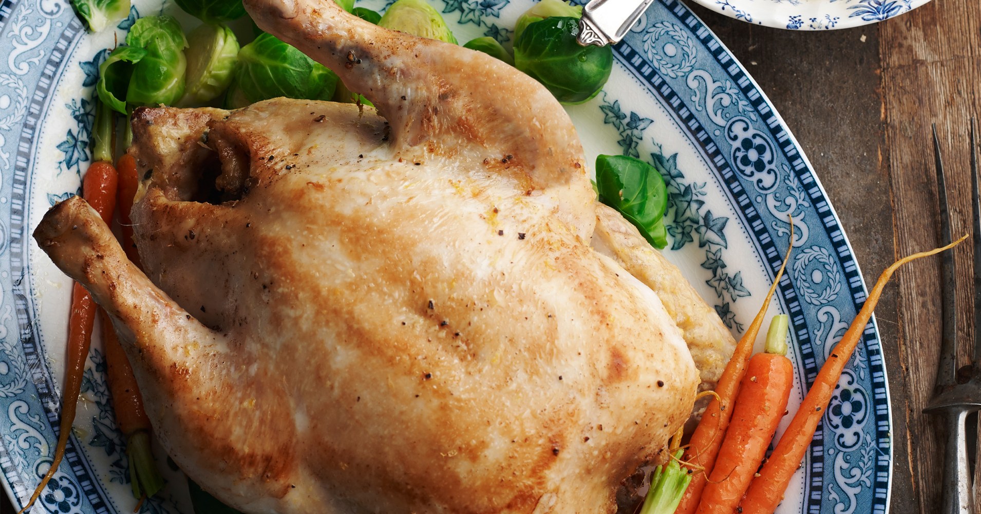 Pot Roasted Chicken in Milk with Homestyle Bread Sauce Recipe | myfoodbook
