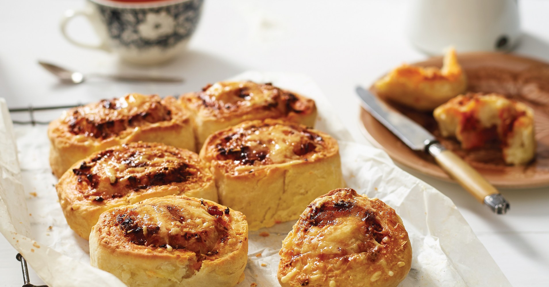 Savoury Scone Pinwheels Recipe | myfoodbook | How to make savoury scones