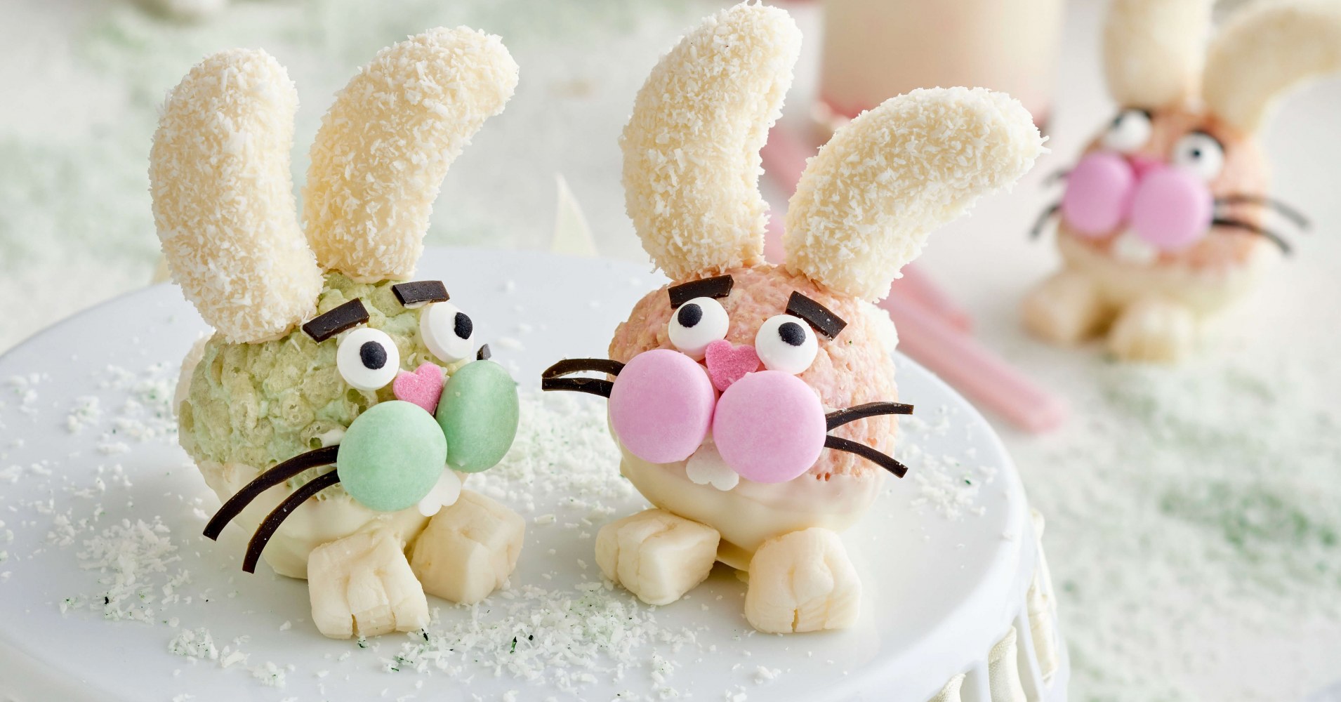 White Crackle Bunny Heads Recipe | myfoodbook