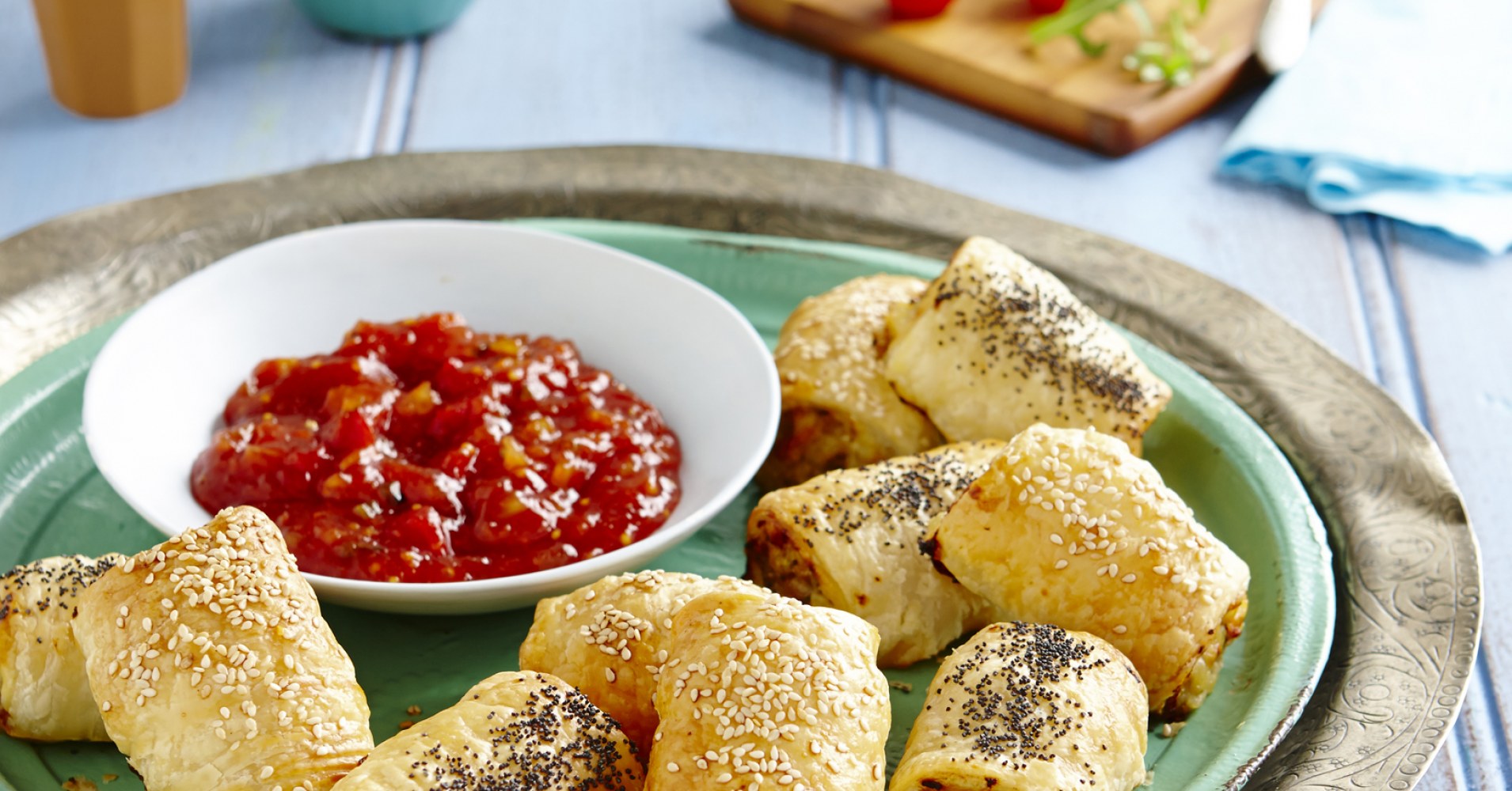 Cheddar Sausage Rolls Recipe Myfoodbook Australia Day Sausage Rolls