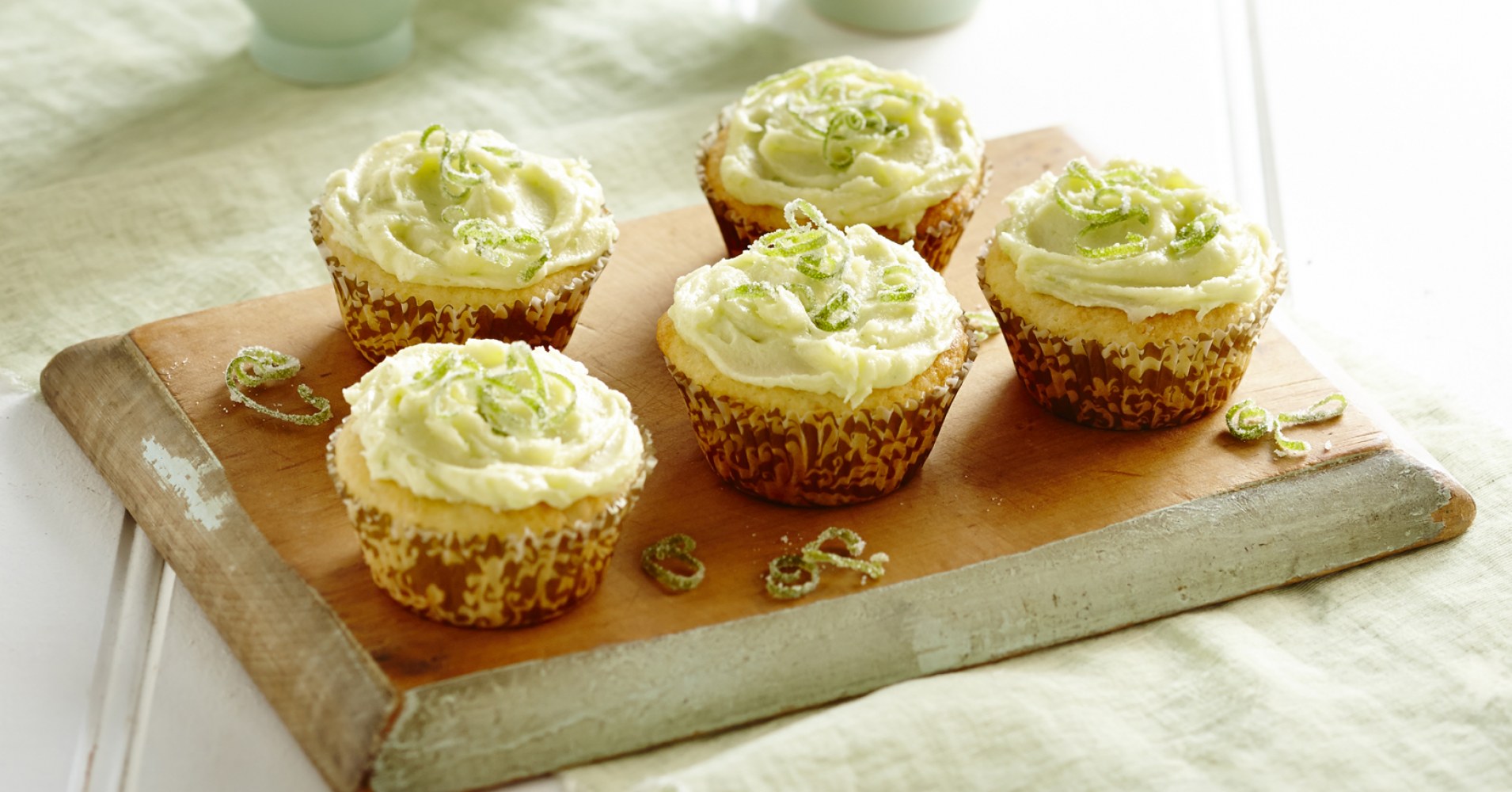 Coconut, White Chocolate and Lime Muffins Recipe | myfoodbook