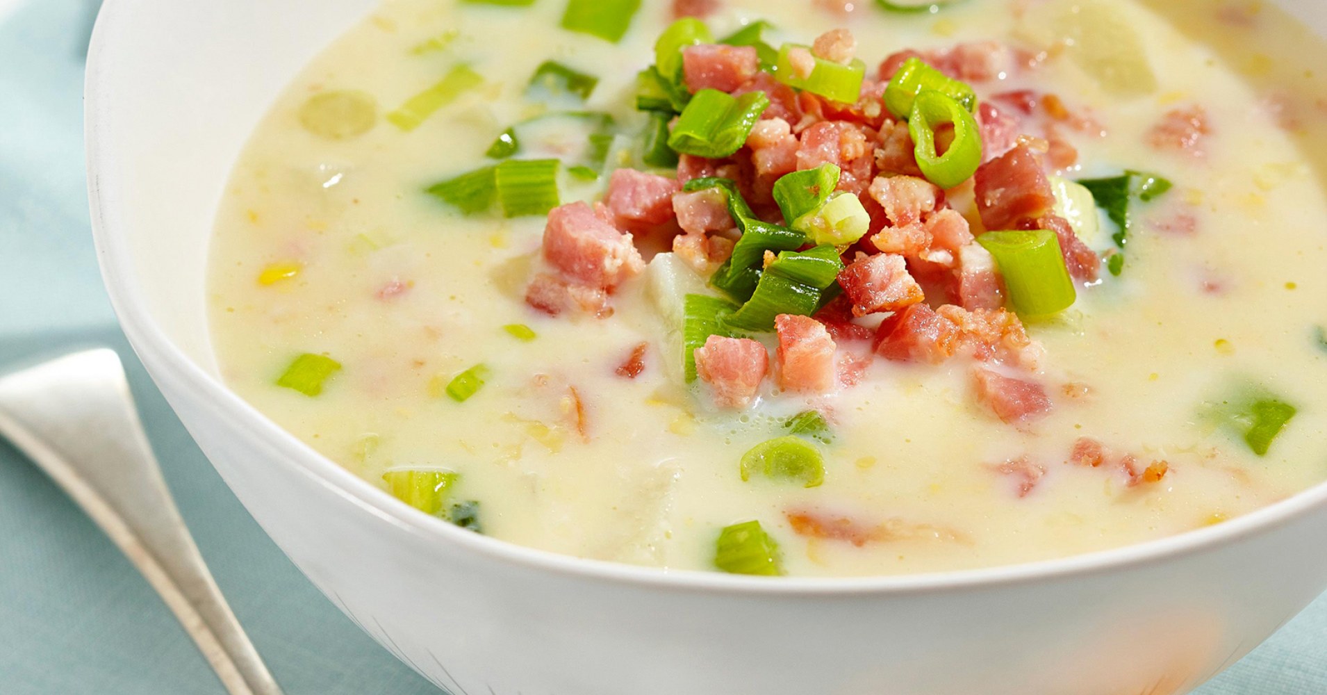 Creamy Bacon and Corn Soup Recipe | myfoodbook