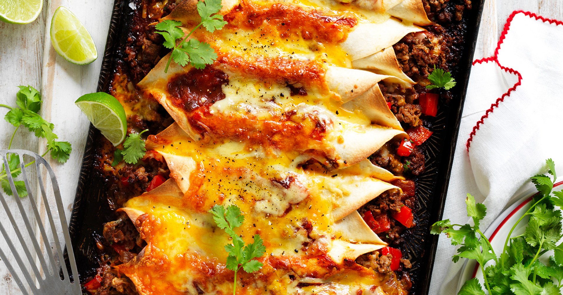 Quick Beef Enchiladas Recipe | myfoodbook