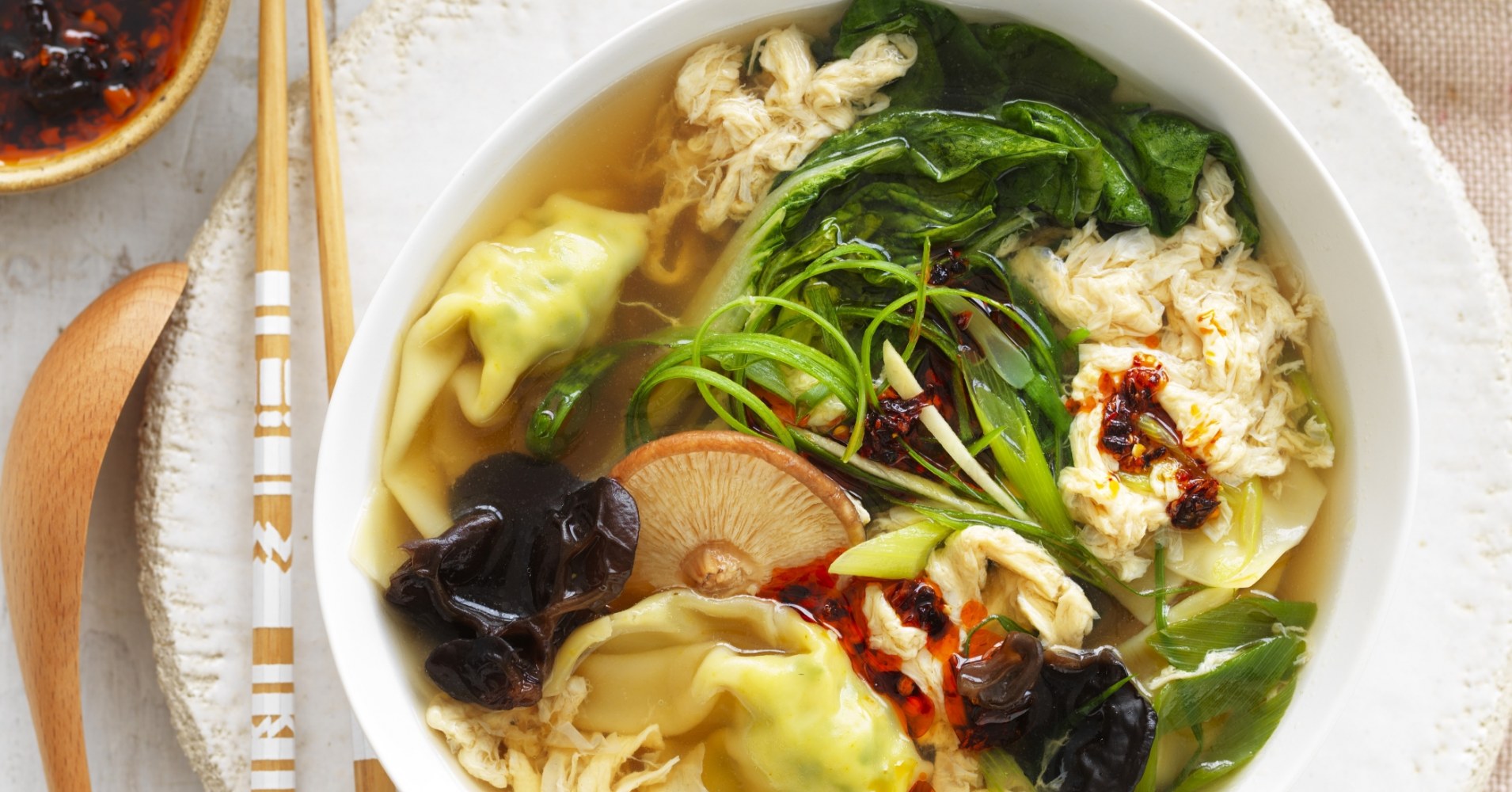 Egg Drop Wonton Soup Recipe | myfoodbook