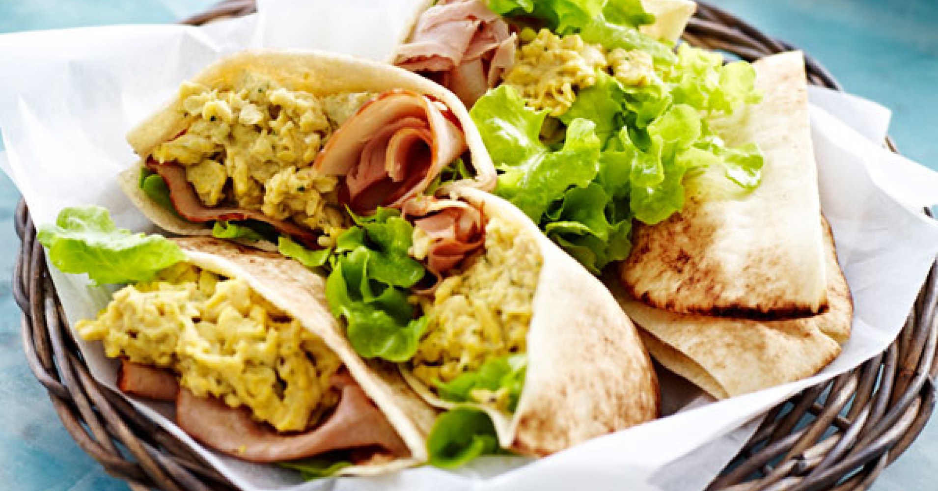 Ham and Egg Pita Recipe | myfoodbook | Easy lunch recipe