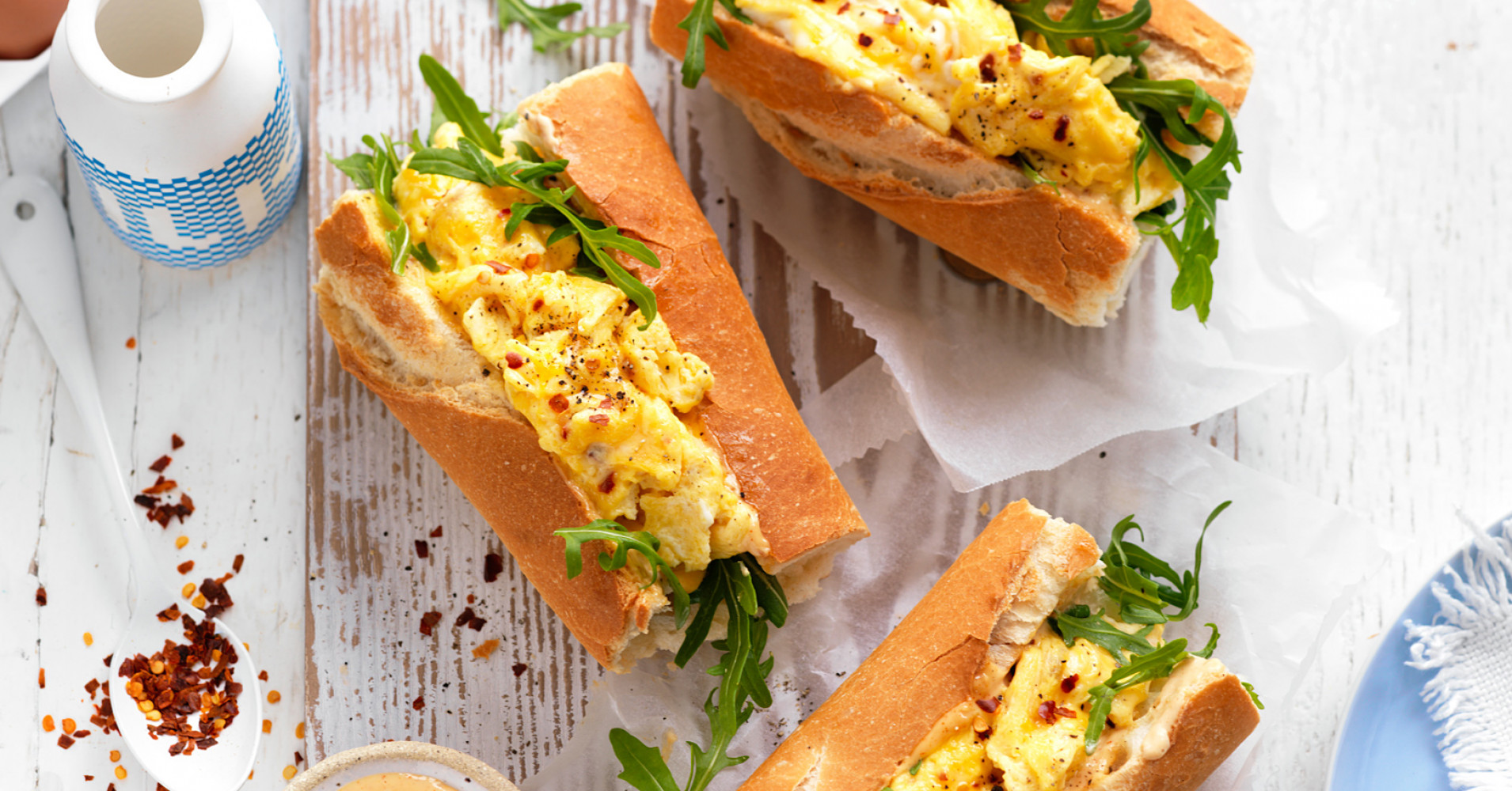 Spicy Scrambled Egg Breakfast Rolls Recipe | myfoodbook | Egg rolls for breakfast