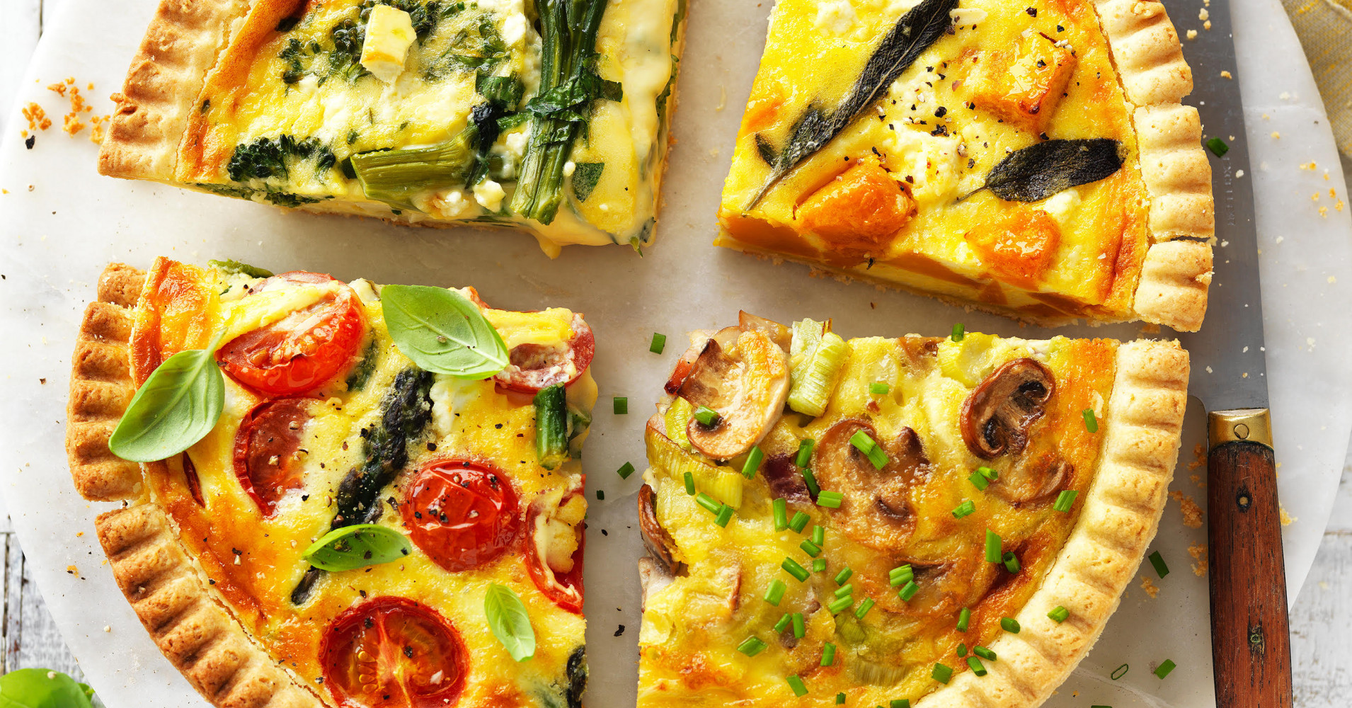Quiche Four Ways Recipe | myfoodbook | How to make quiche with leftovers