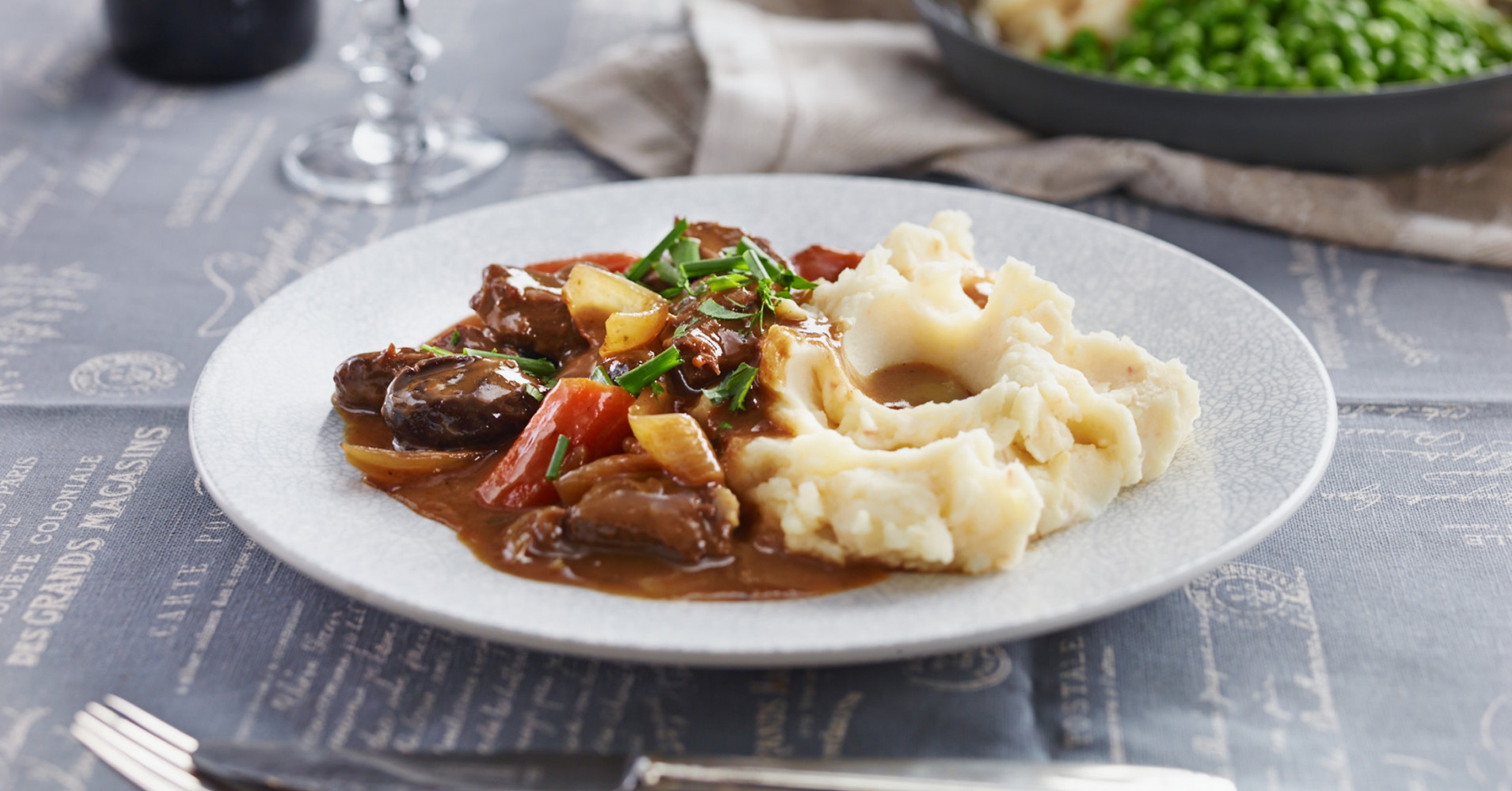 Braised Beef and Beer with White Bean Mash Recipe | myfoodbook | Vegemite recipes