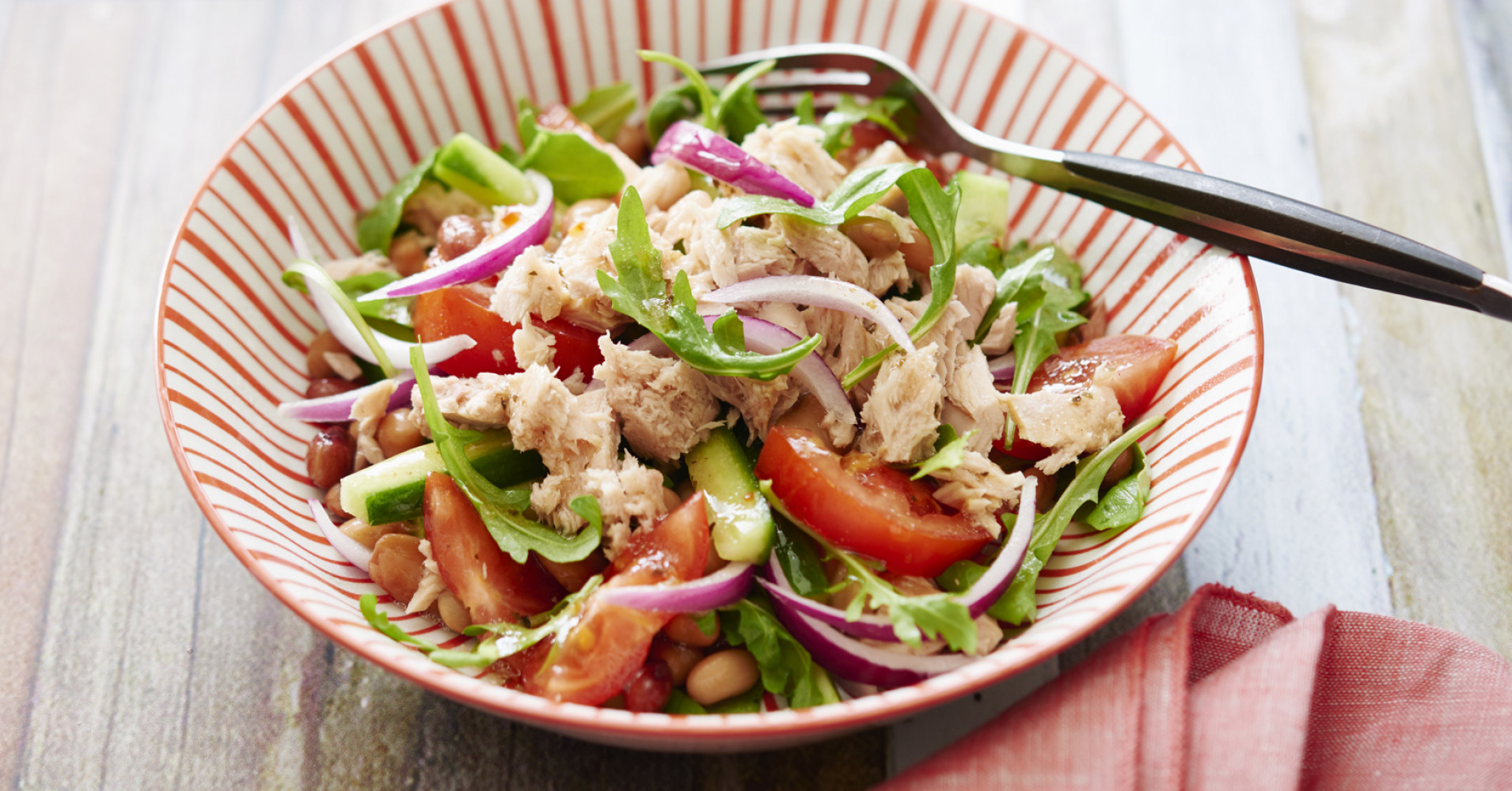 ZOOSH Light Lunch Tuna and Bean Salad Recipe | myfoodbook | Tuna salad recipe