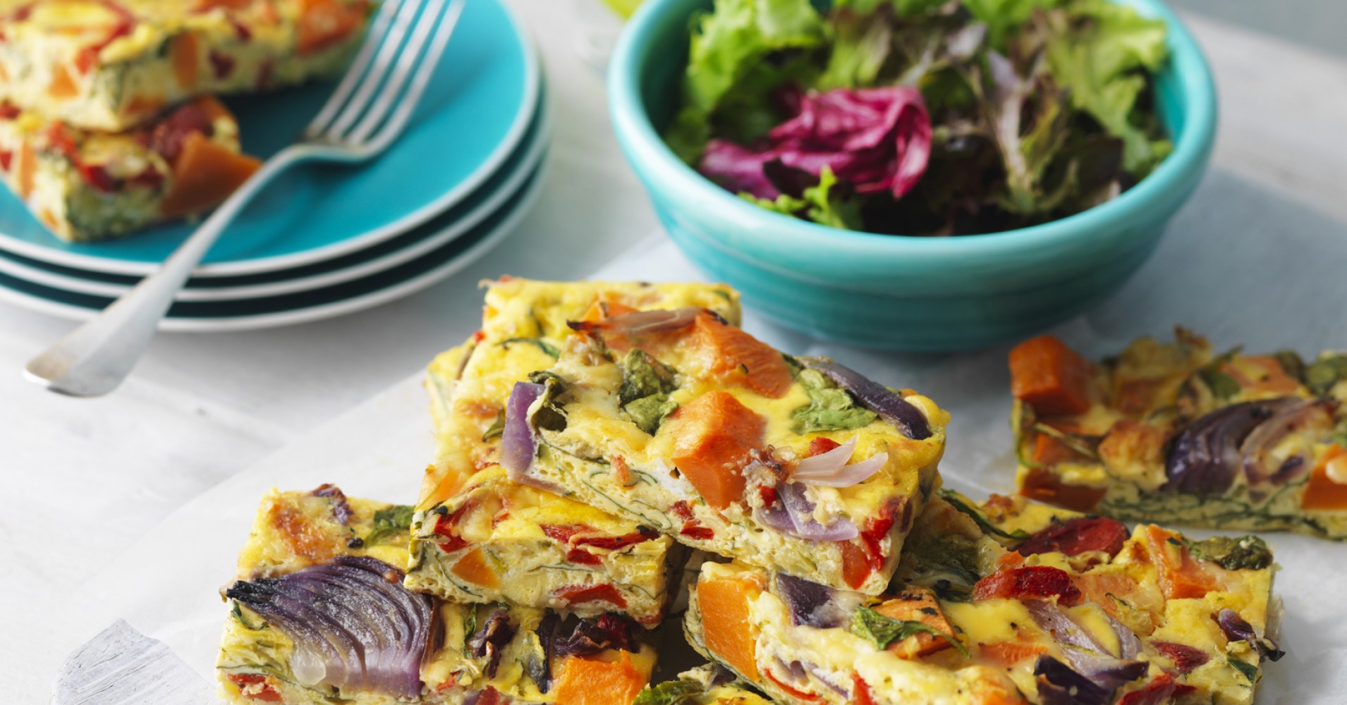 Baked Vegetable Slice Recipe | myfoodbook