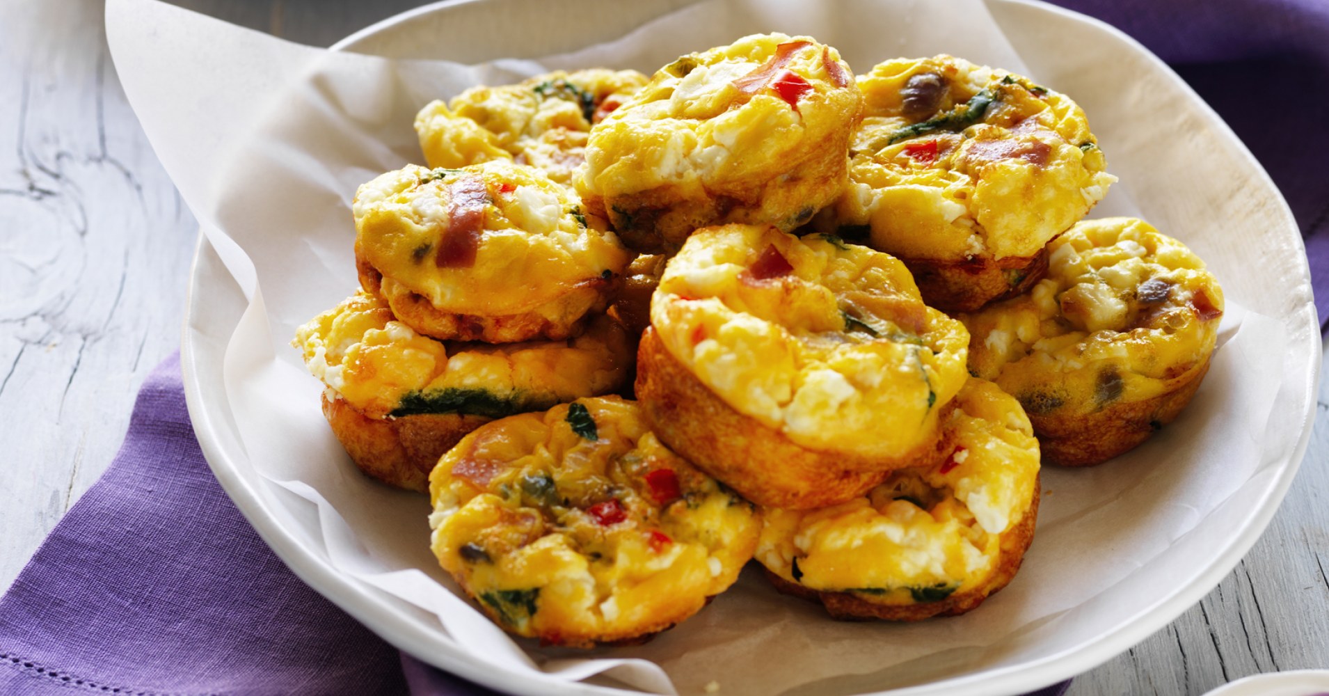 Mini Breakfast Muffins Recipe | myfoodbook | Breakfast healthy ham recipe