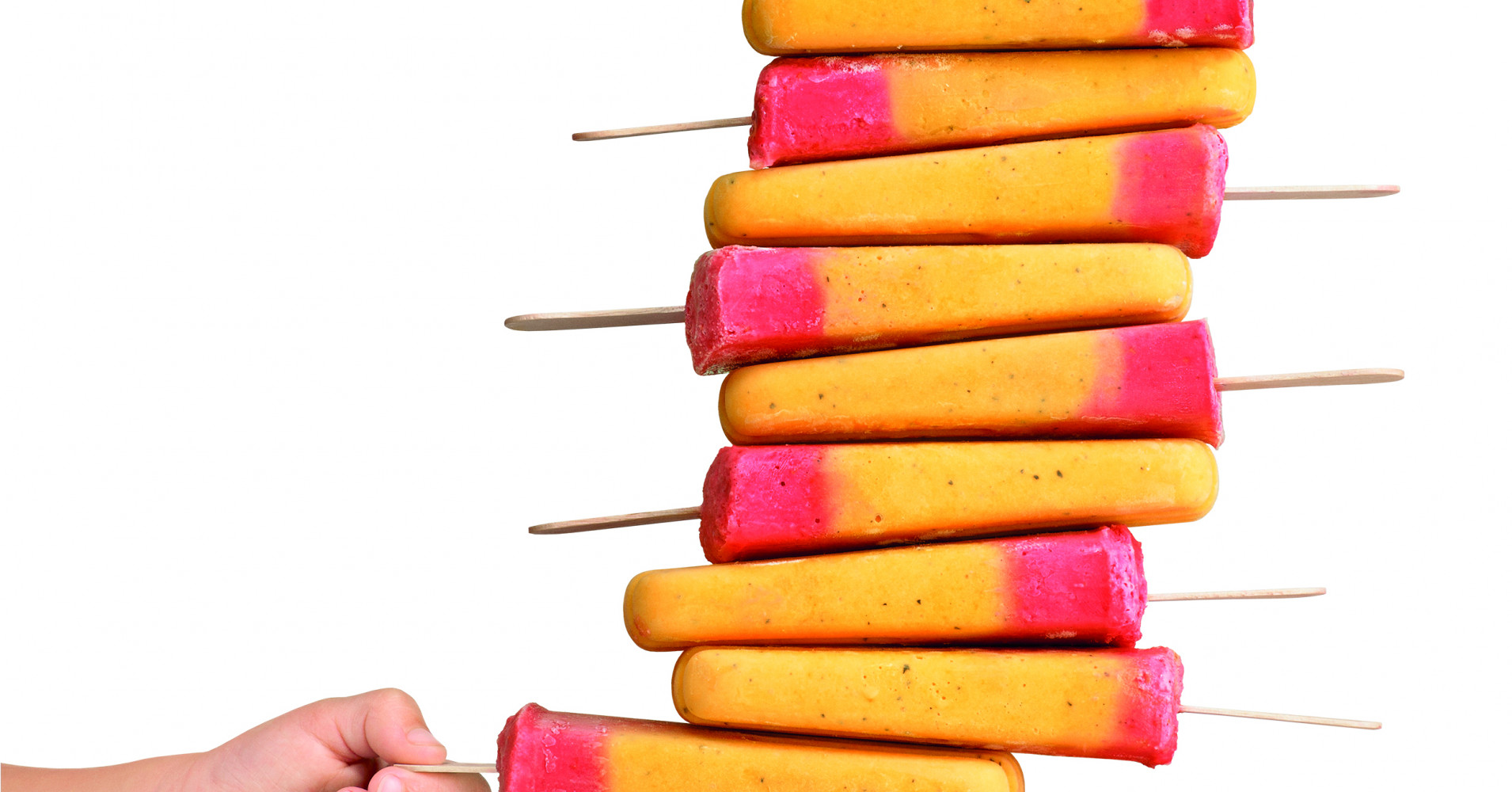 Peach and Passionfruit Ice Pops Recipe | myfoodbook | Breville Boss To Go Recipes