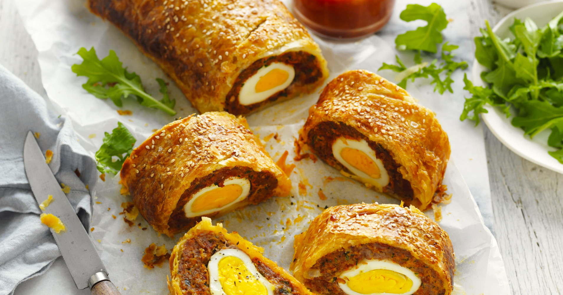 Giant Chorizo and Egg Sausage Roll Recipe | myfoodbook | How to make giant sausage roll