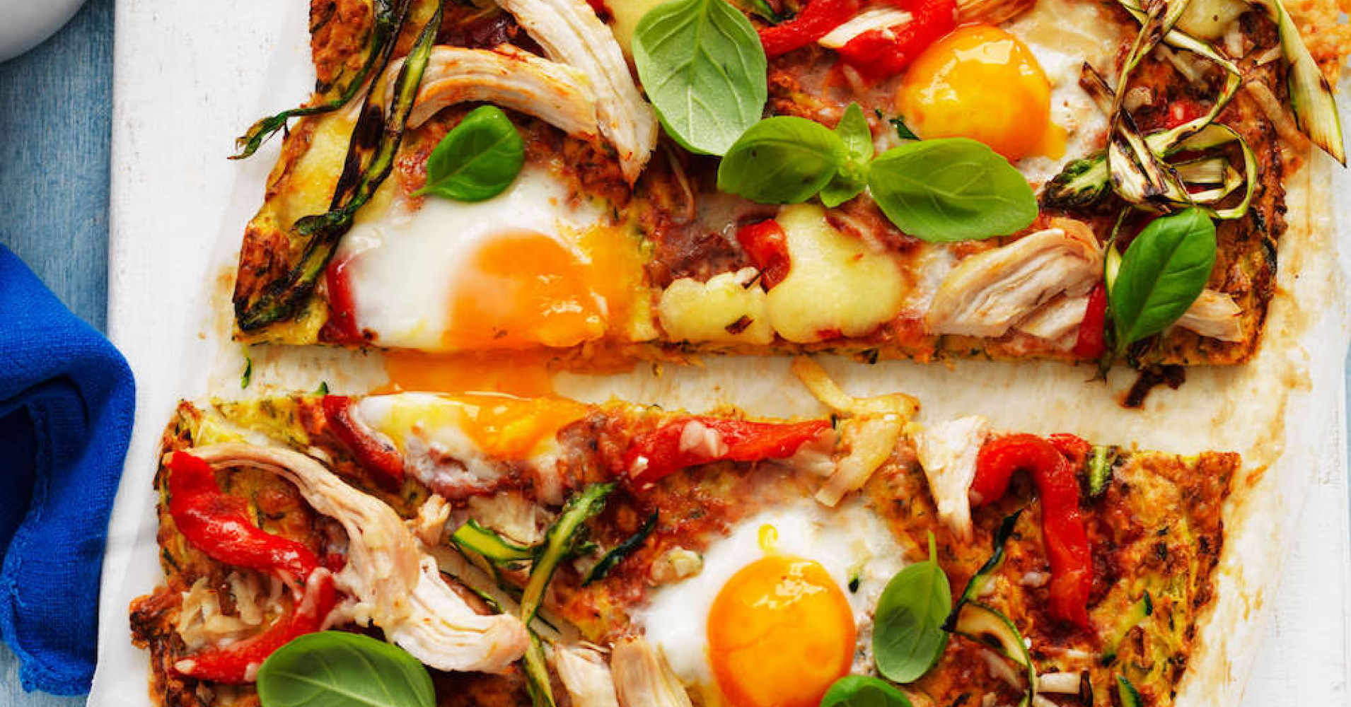 Breakfast Zucchini and Egg Pizza Recipe | myfoodbook