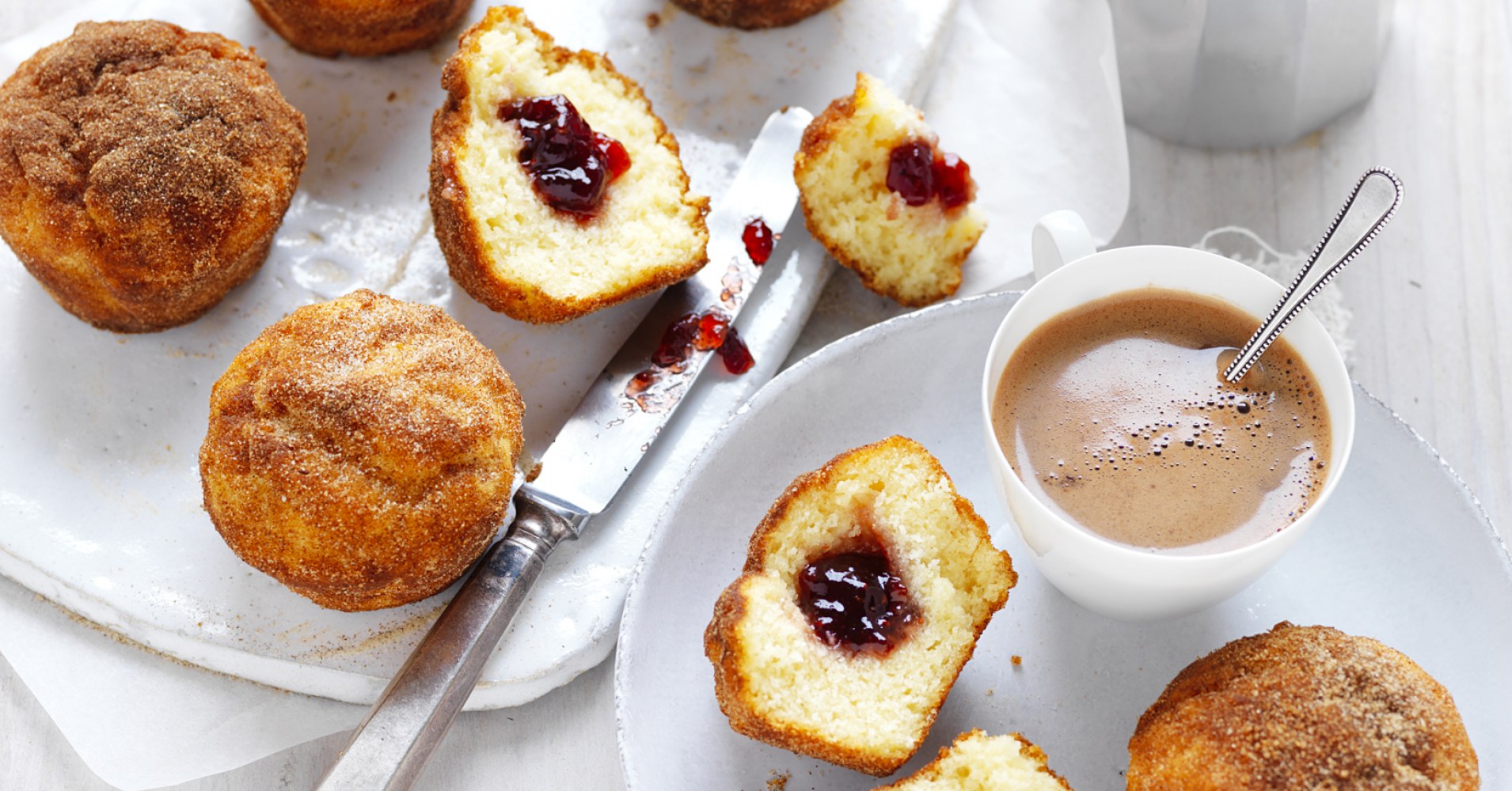 Jam Doughnut Muffins Recipe | myfoodbook | How to make doughnuts