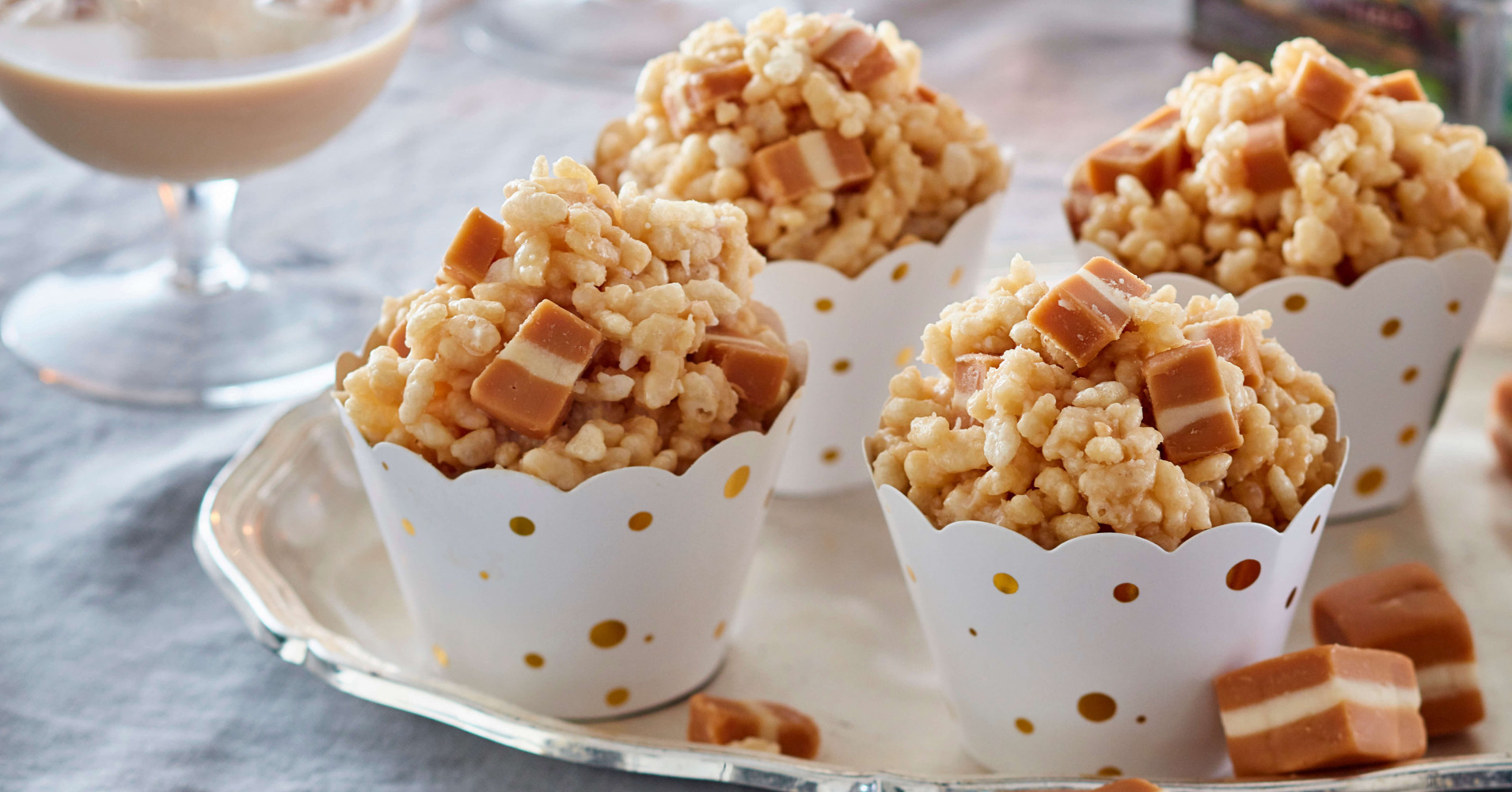 Baileys and Caramel Crackles Recipe | myfoodbook