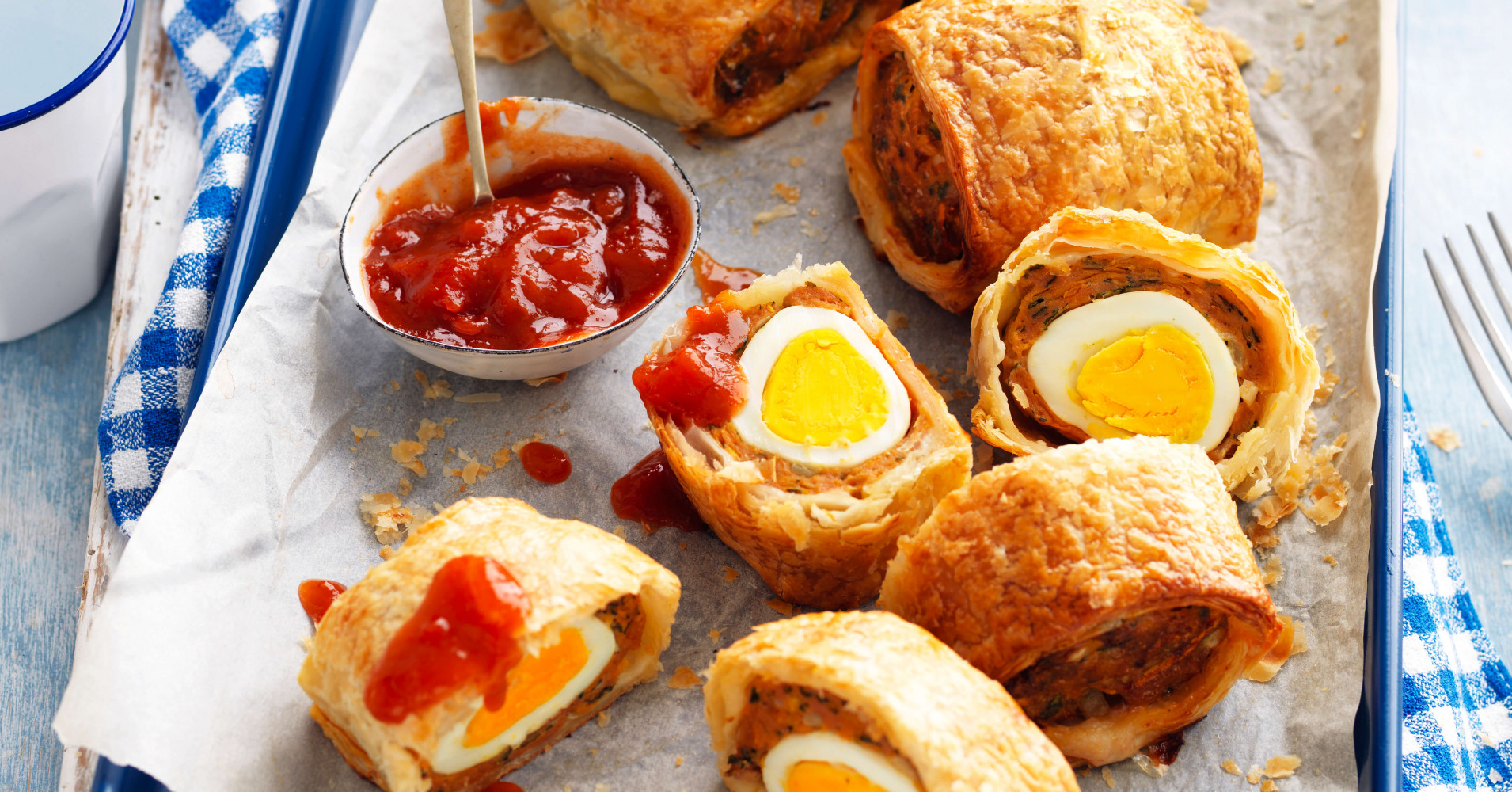 Air-fryer Mini Egg and Mince Parcels Recipe | myfoodbook