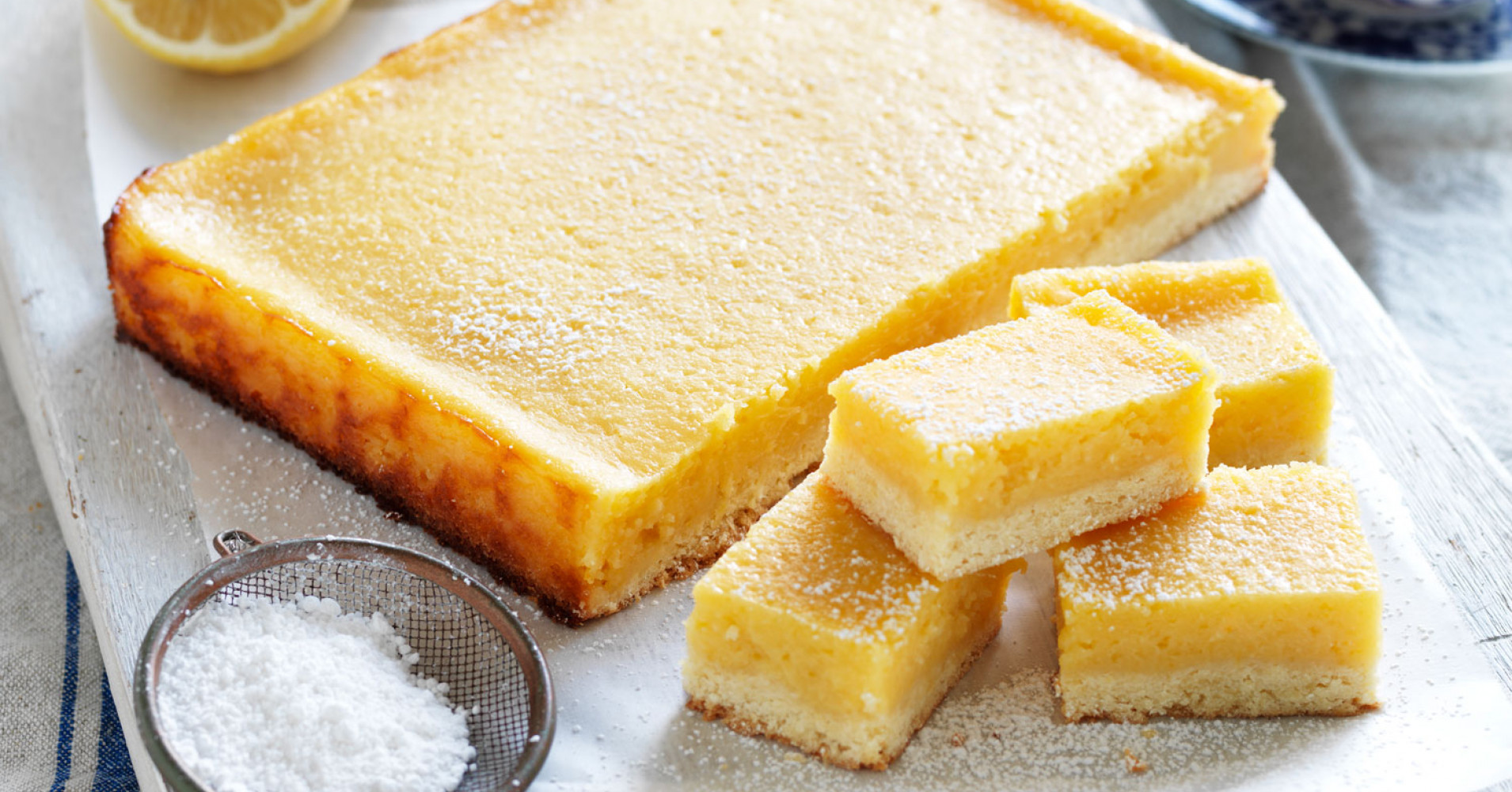 Lemon Butter Bars Recipe | myfoodbook