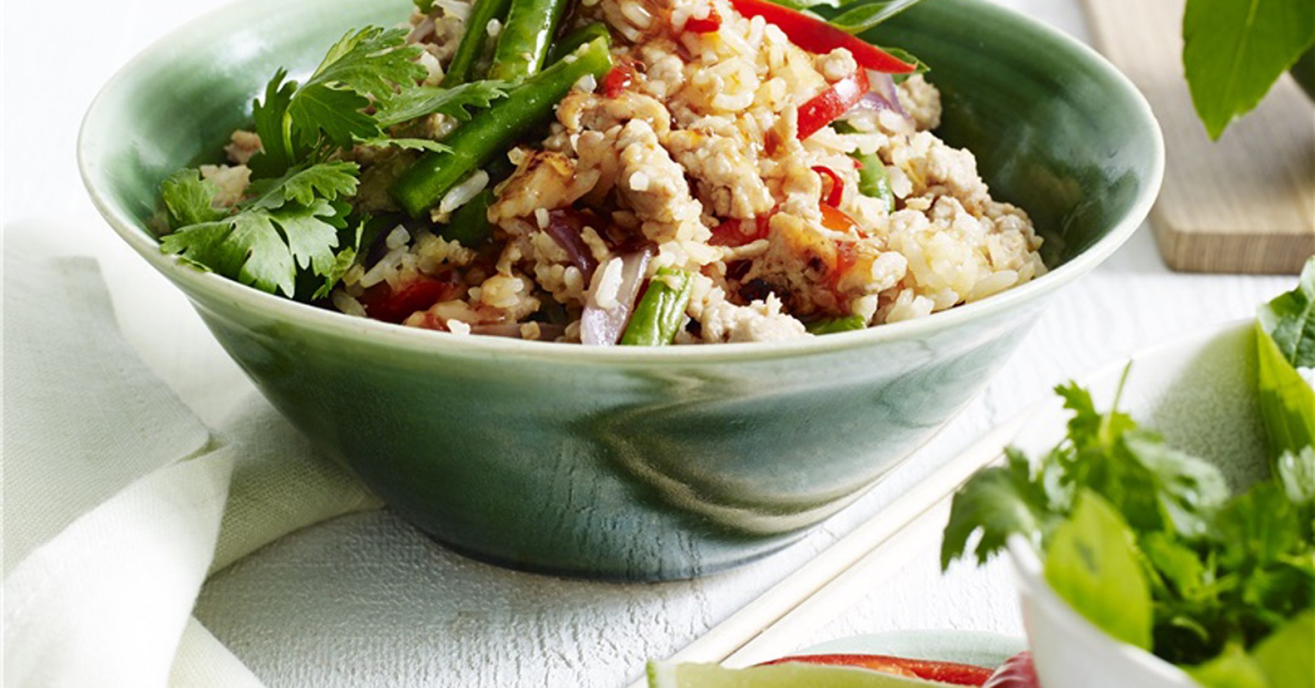 Thai Basil and Chicken Fried Rice Recipe | myfoodbook