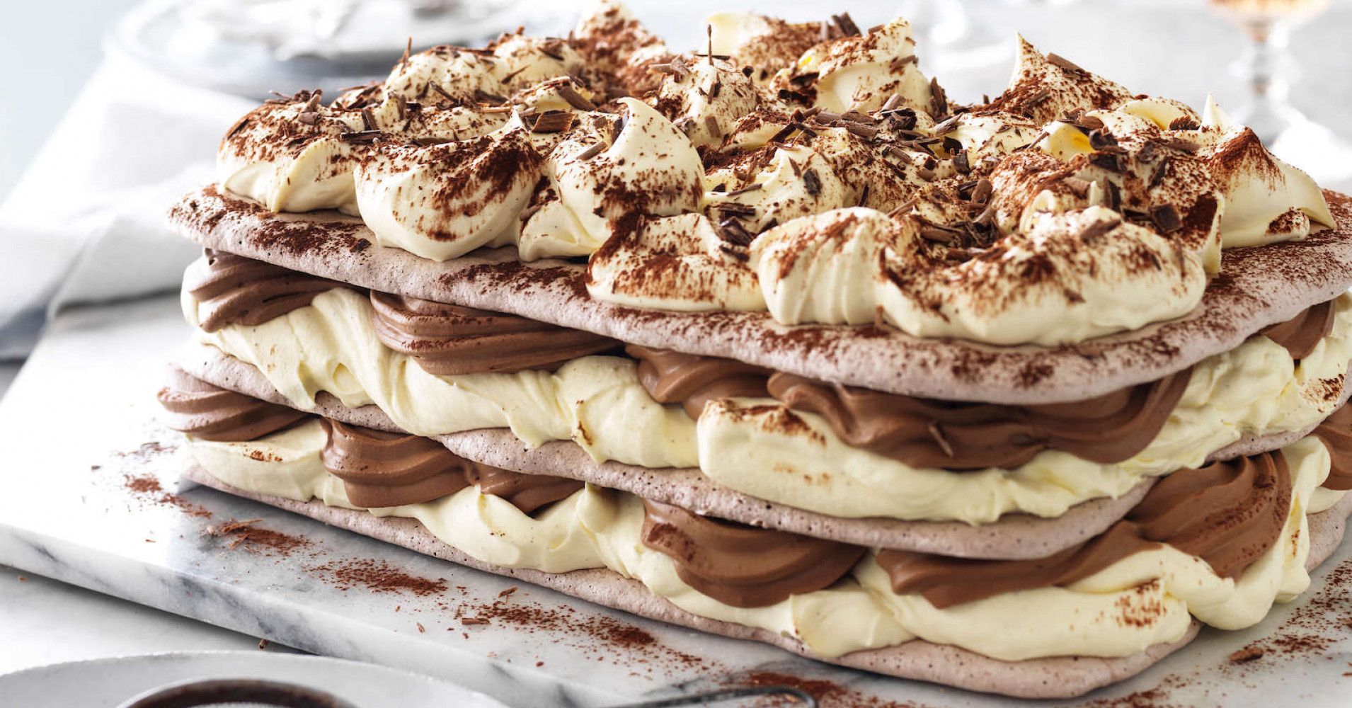 Vanilla Cake with Italian Meringue Frosting Recipe | MyRecipes