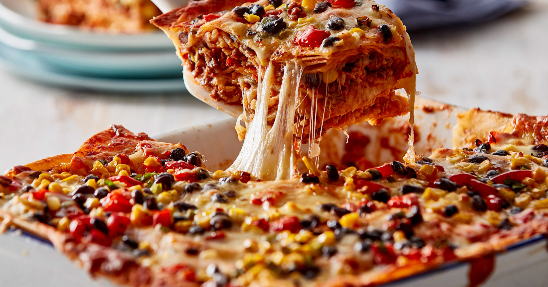 Mexican Lasagne Recipe | myfoodbook | Veggie smuggler family Mexican Lasagne