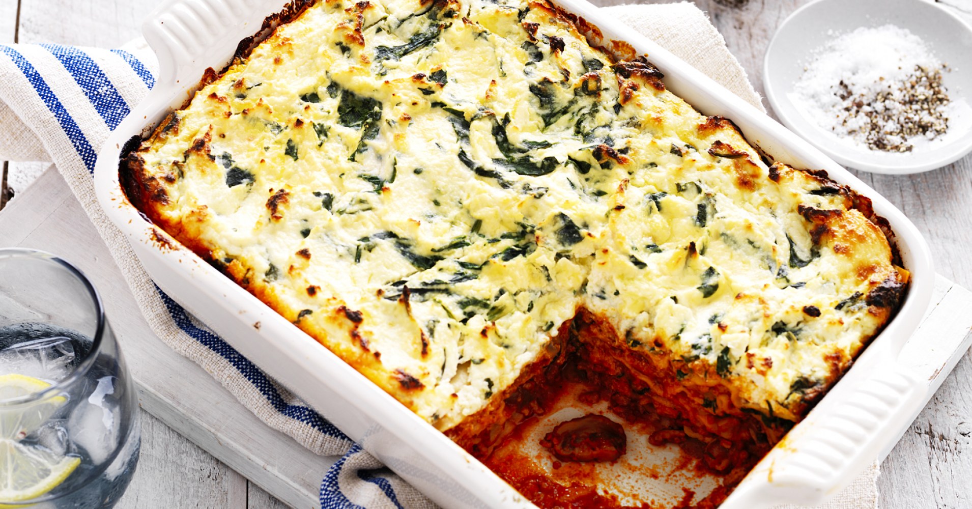 Spinach, Ricotta and Mushroom Lasagne Recipe | myfoodbook | Easy mushroom ricotta lasagne