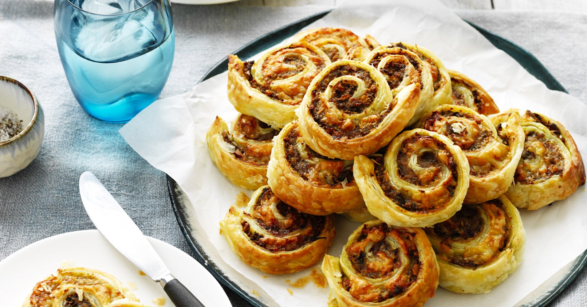 Mushroom and Pork Pinwheels Recipe | myfoodbook | How to make savoury pinwheel scrolls