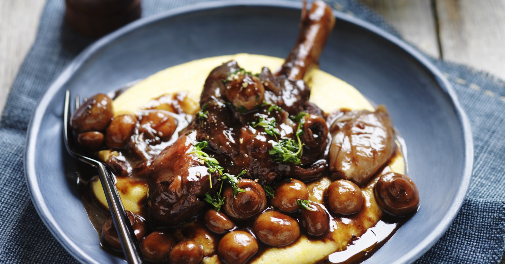 One Pot Lamb Shanks with Button Mushrooms Recipe | myfoodbook | The best lamb shank recipe