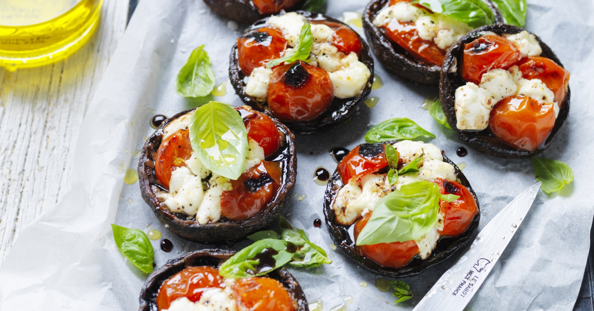 Portabella Pizzas Recipe | myfoodbook | Easy no-carb Pizza