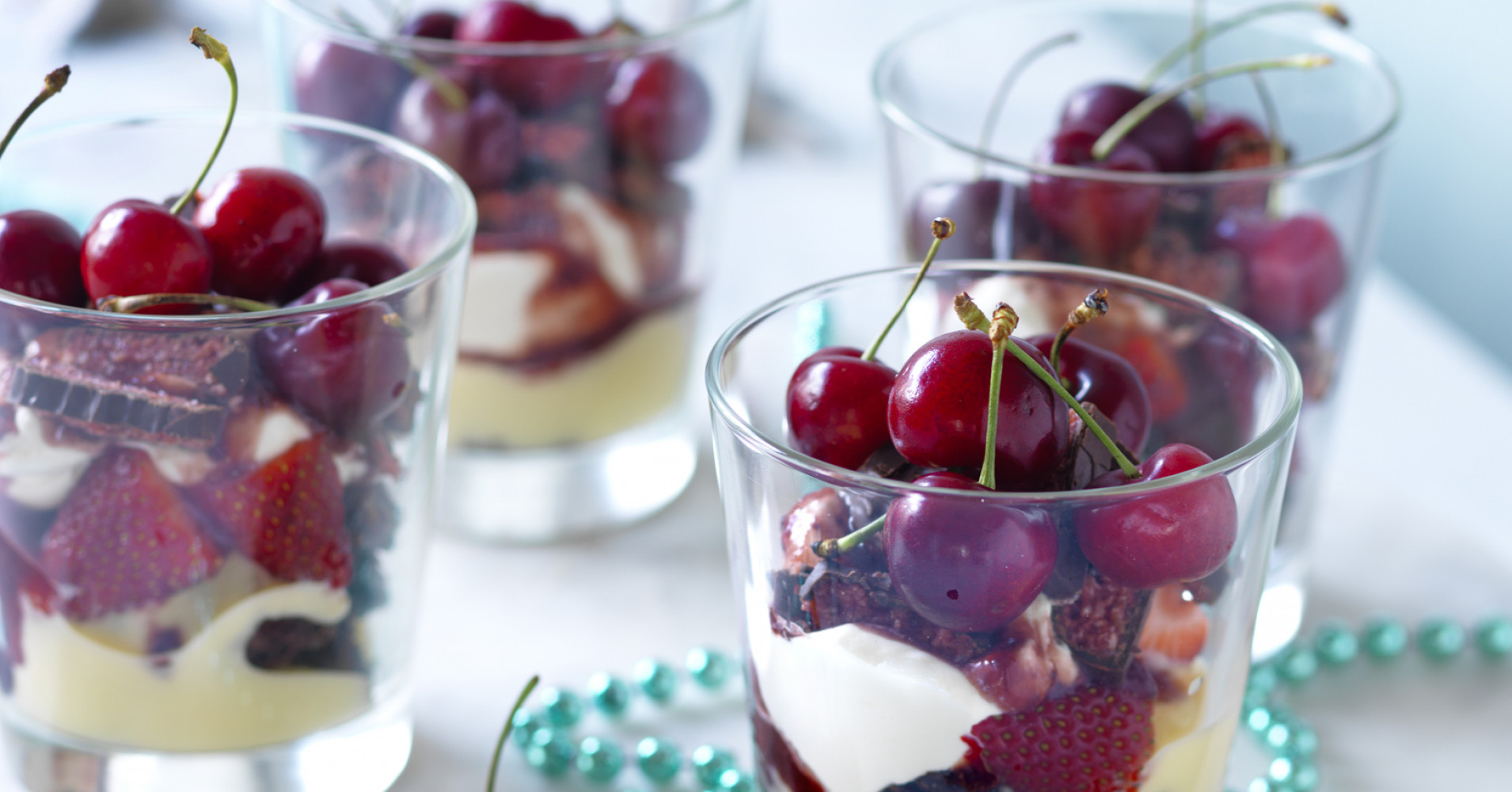 Cherry Choc Trifle Recipe | myfoodbook | easy no-cook chocolate trifle