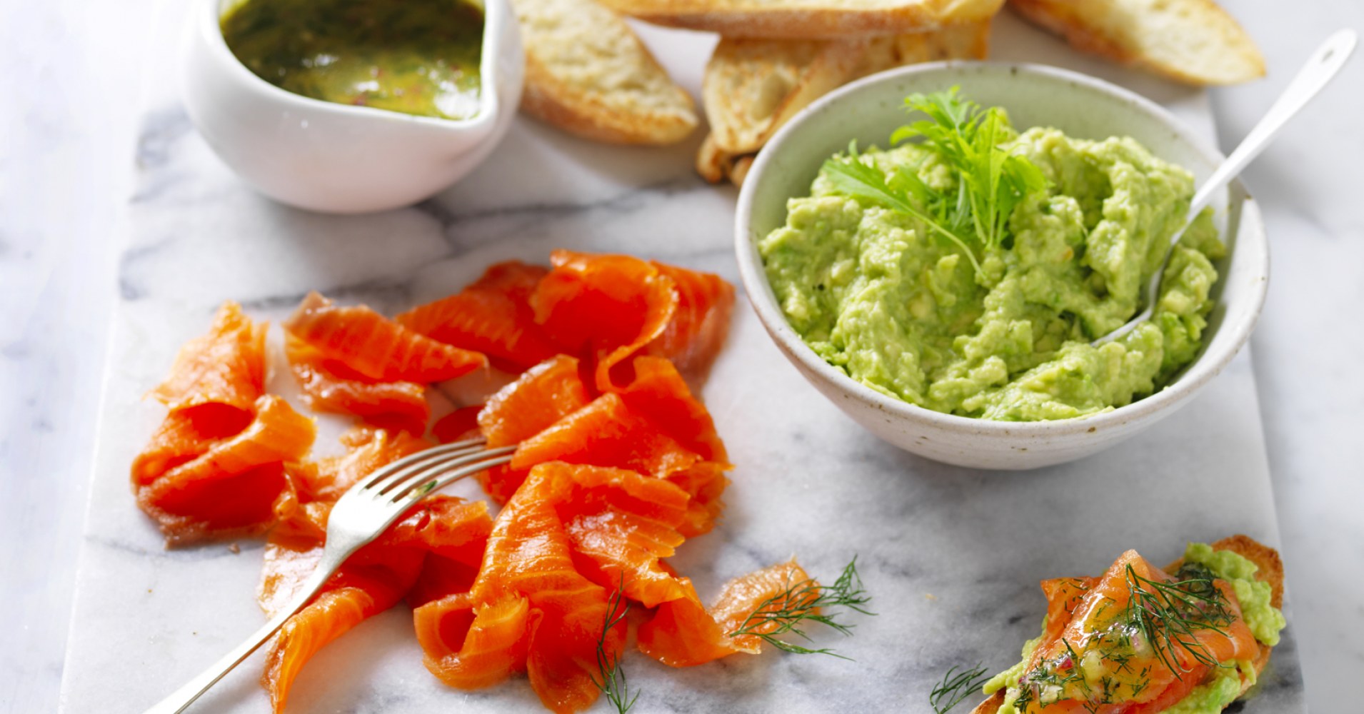 Smoked Salmon on Avocado With Special Dressing Recipe | myfoodbook | Seafood Christmas recipe