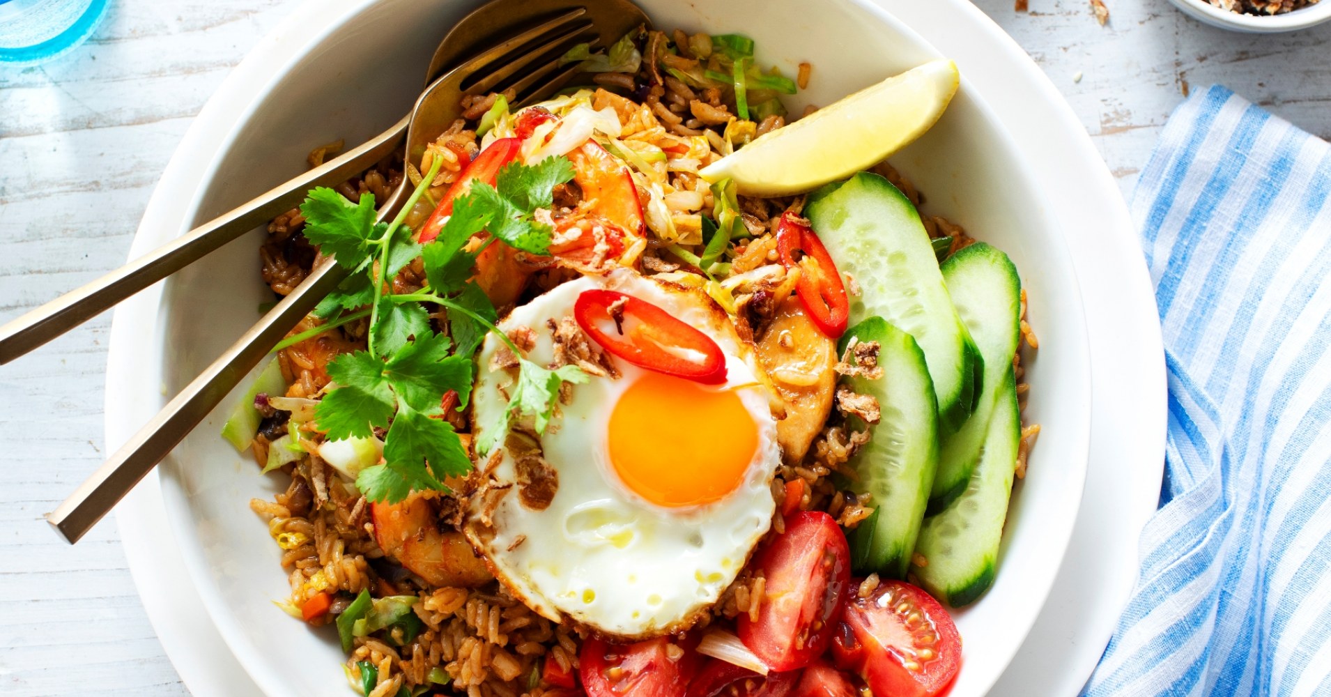 Nasi Goreng with Fried Eggs Recipe | myfoodbook