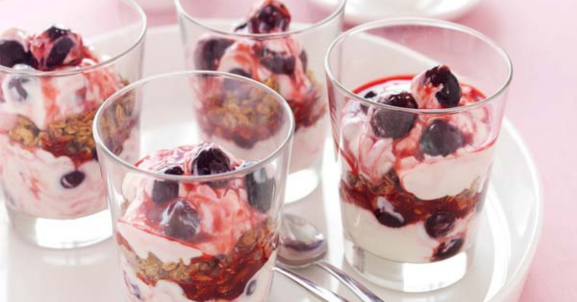 Crunchy Cherry Breakfast Yoghurt Recipe | myfoodbook | Make a cookbook with Creative Gourmet recipes