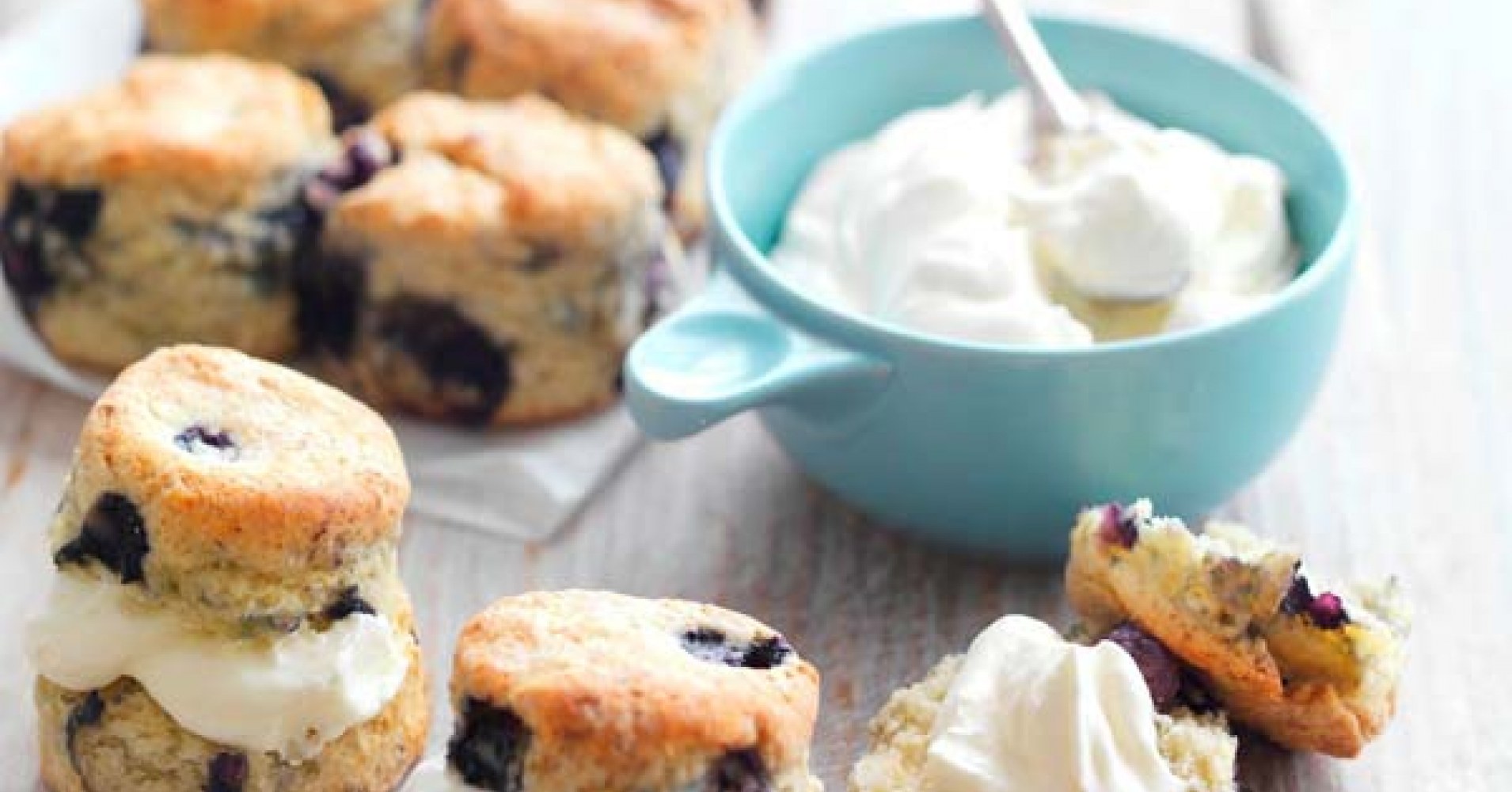 Blueberry Cream Scones Recipe | myfoodbook | Make a cookbook with Creative Gourmet recipes