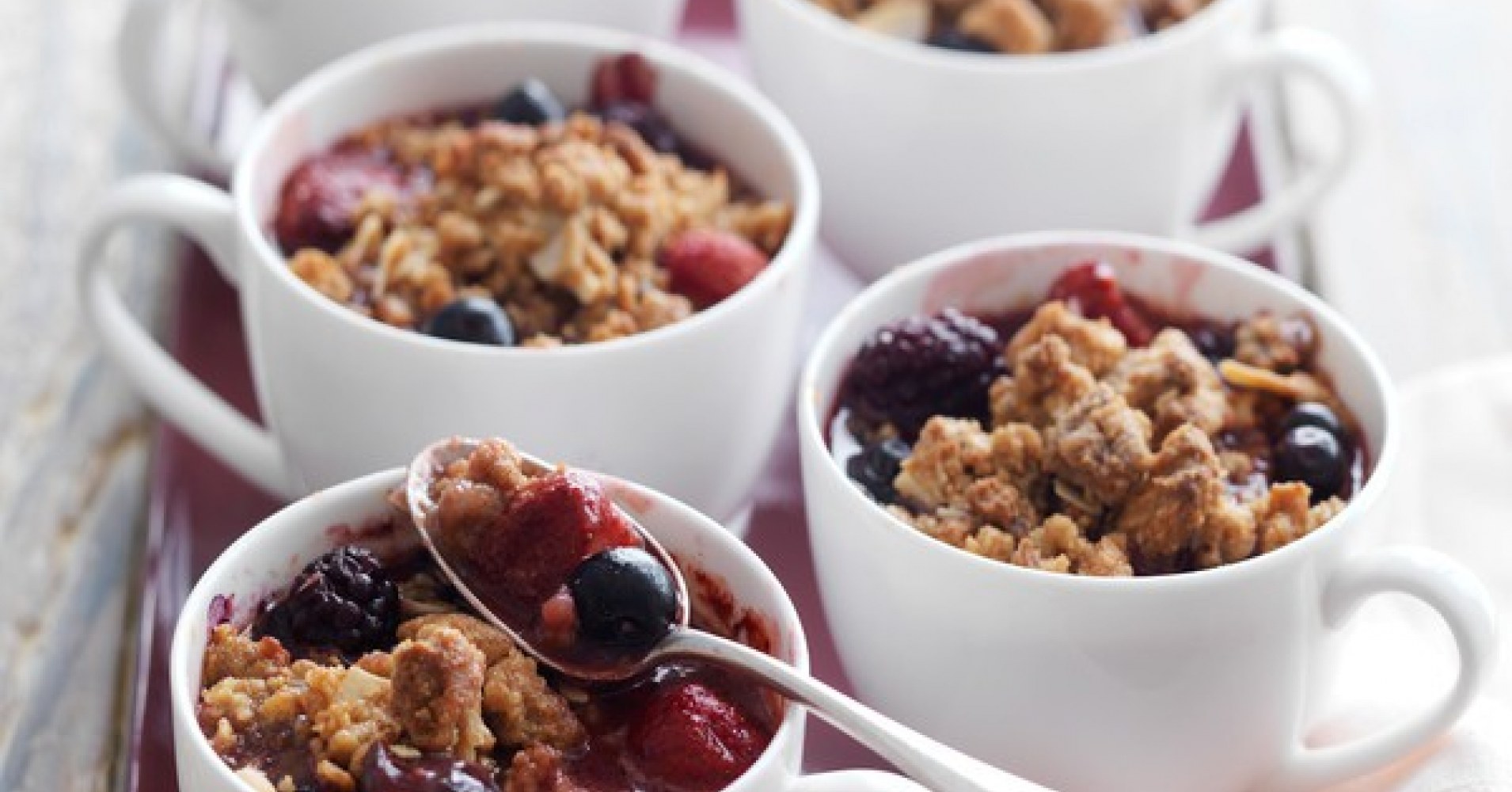 Mixed Berries & Pear Cookie Crumbles Recipe | myfoodbook | Make a cookbook with Creative Gourmet rec