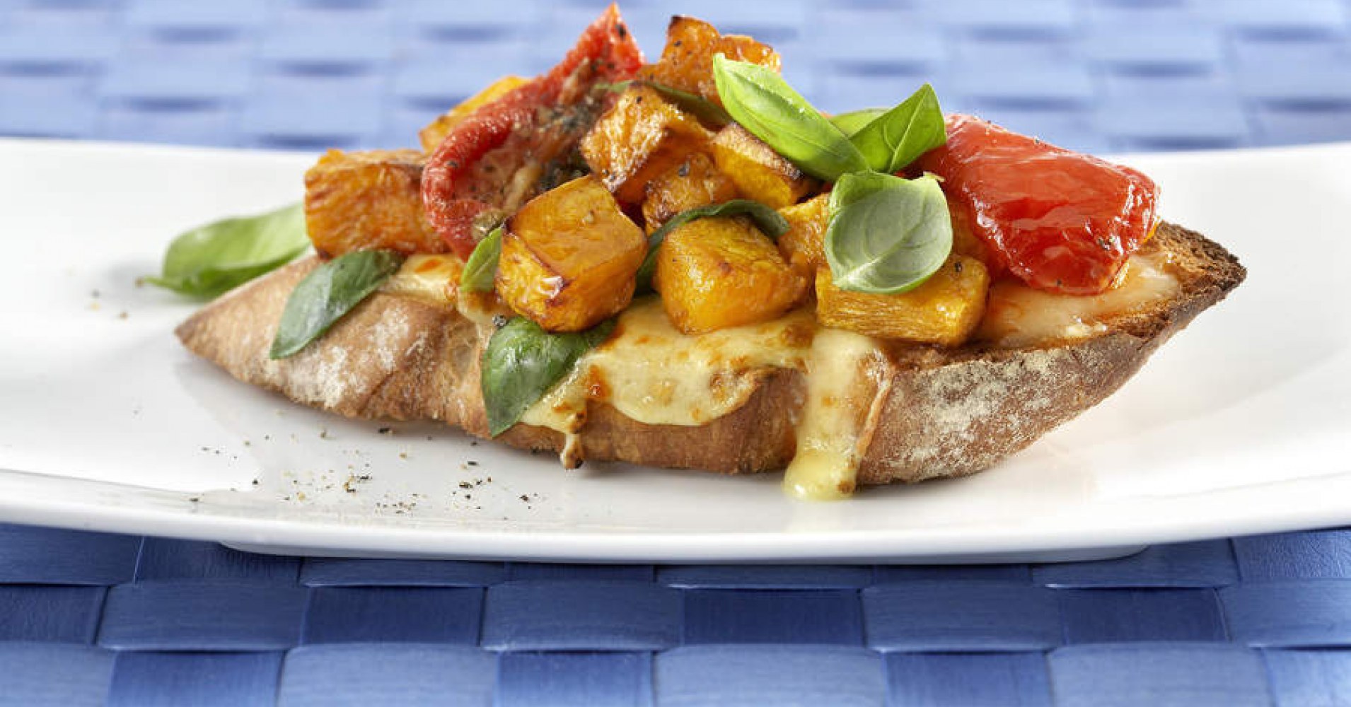 Roast Pumpkin Bruschetta Recipe | myfoodbook | Make a cookbook with Perfect Italiano recipes