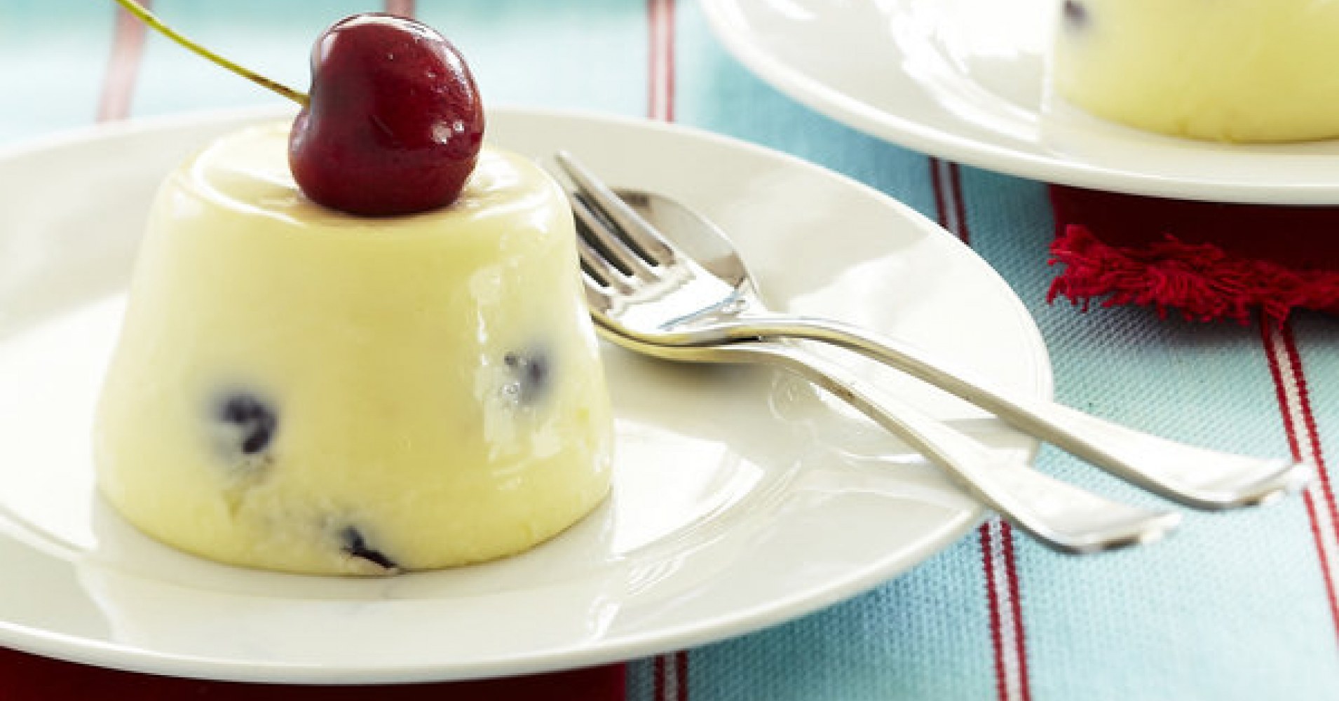 White Chocolate Cherry Panna Cotta Recipe | myfoodbook | Australian Cherries