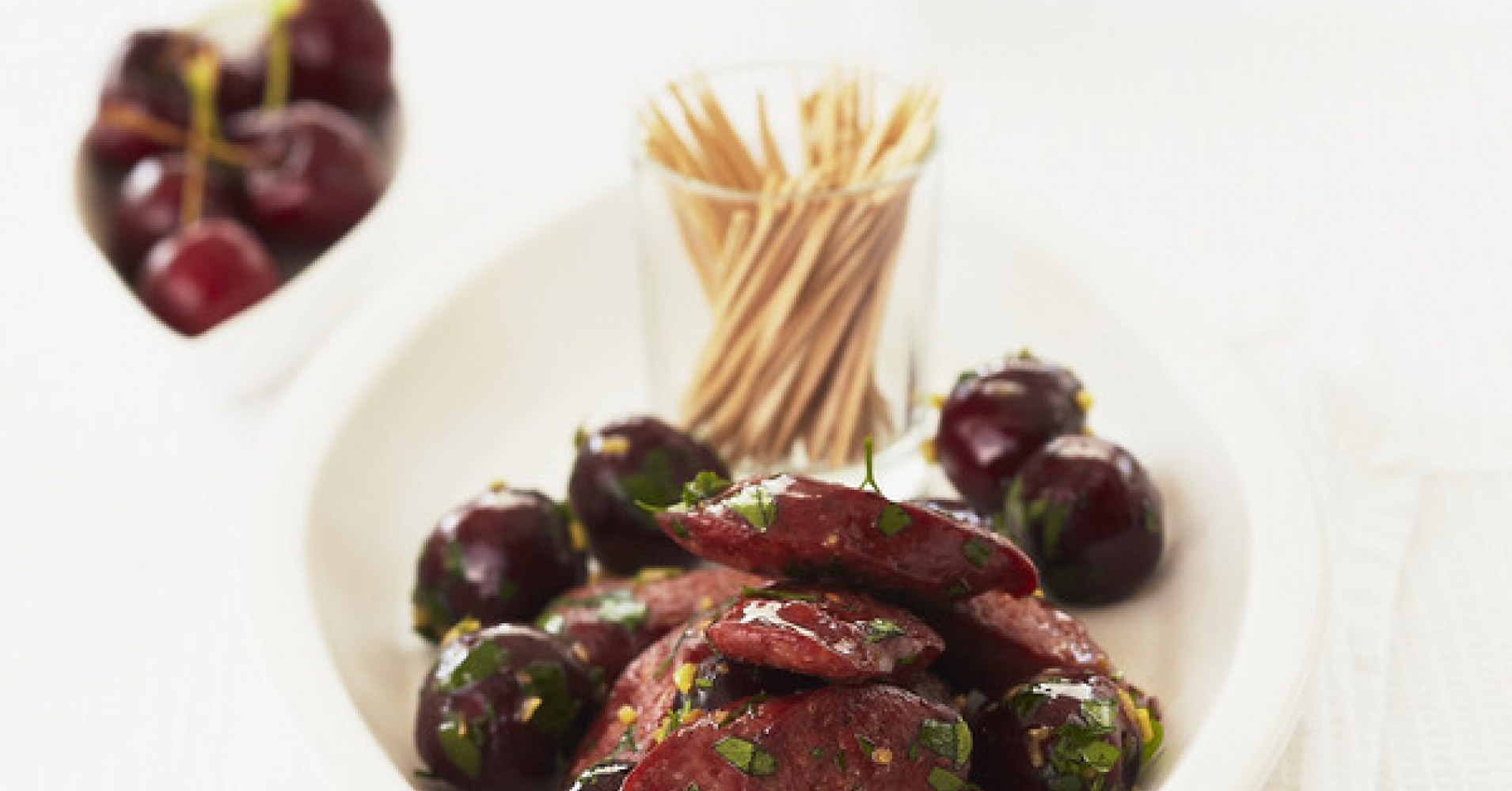 Cherry and Chorizo Tapas Plate Recipe | myfoodbook