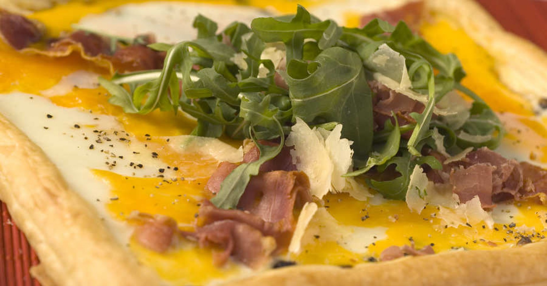 Prosciutto, Rocket & Egg Tart Recipe | myfoodbook