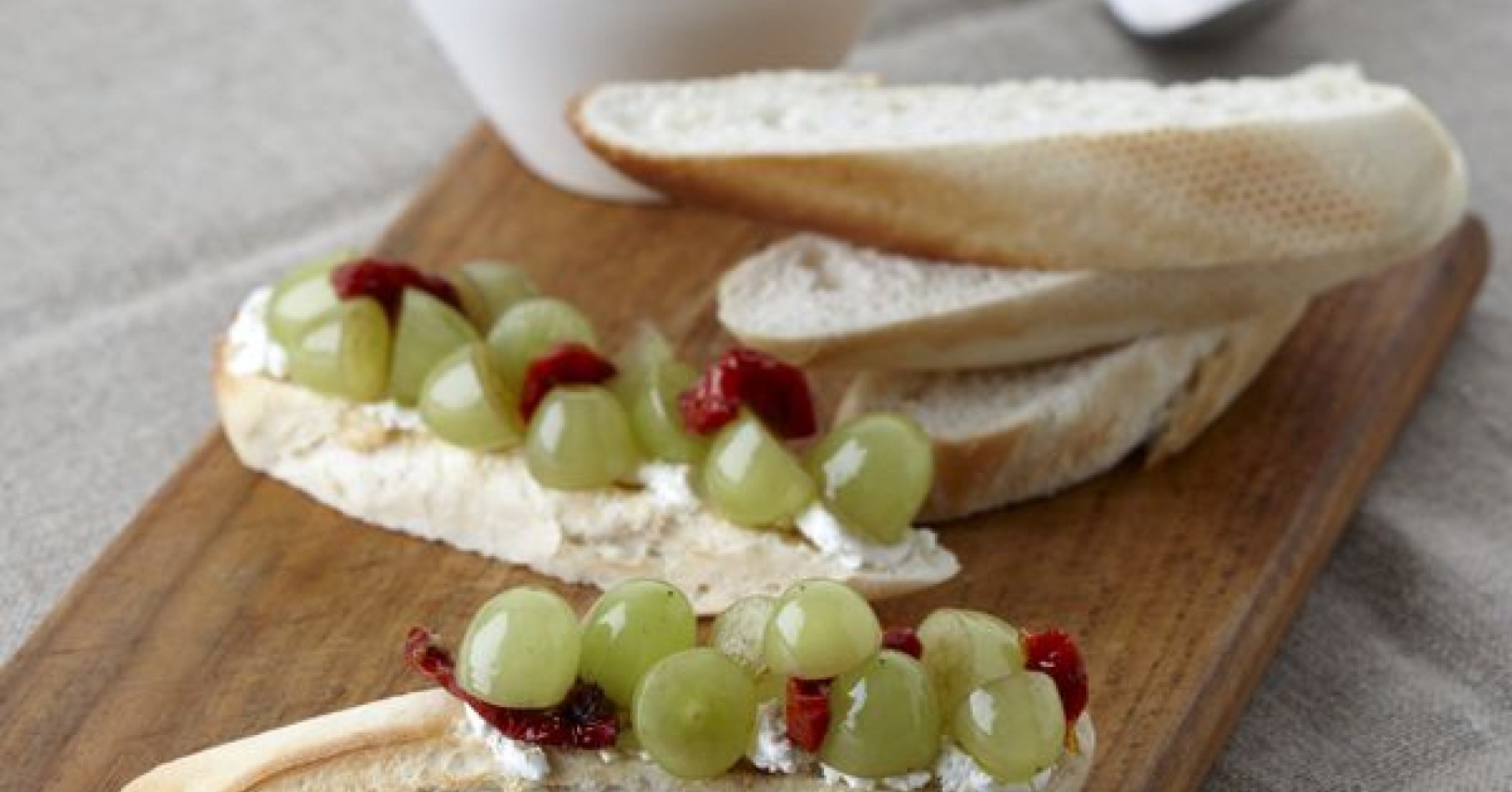 Grapes Bruschetta Recipe | myfoodbook