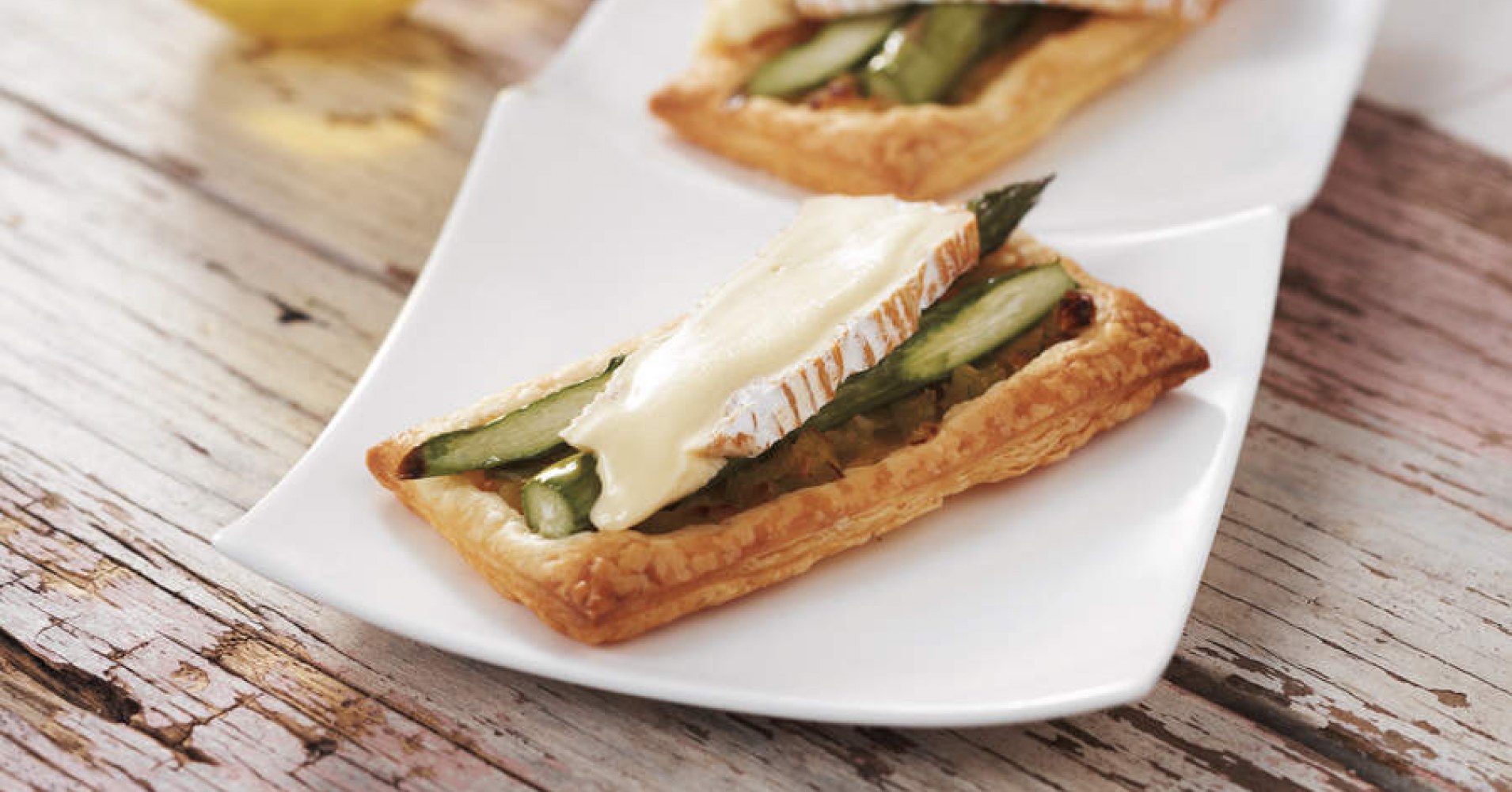 Brie and Asparagus Galettes Recipe myfoodbook