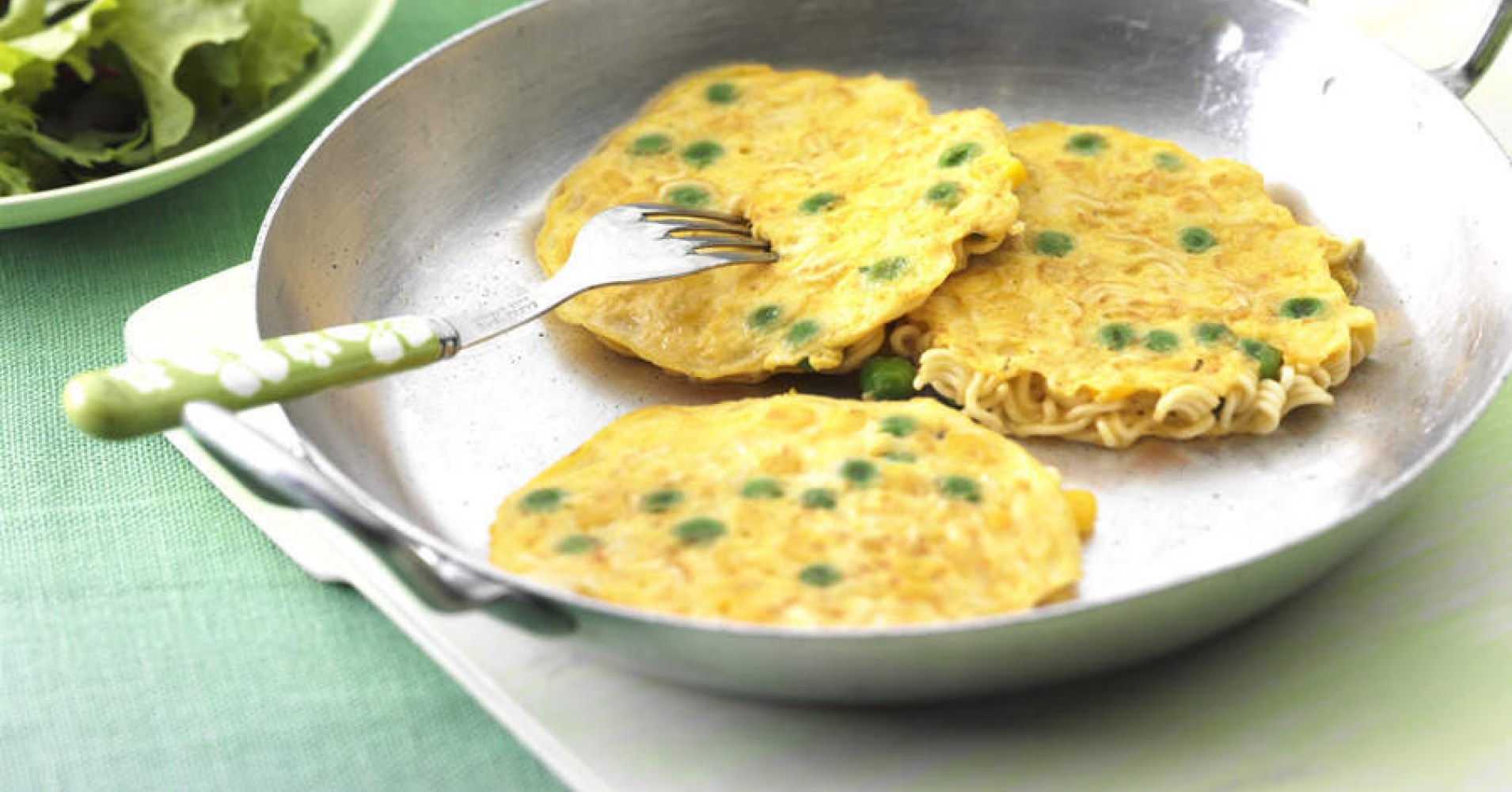 Mini Noodle & Sweetcorn Omelettes Recipe | myfoodbook