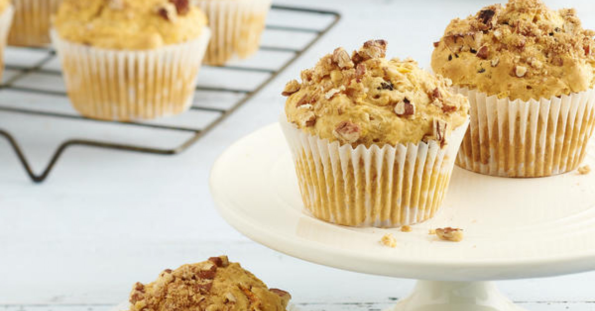 Carrot and Pecan Muffins Recipe | myfoodbook