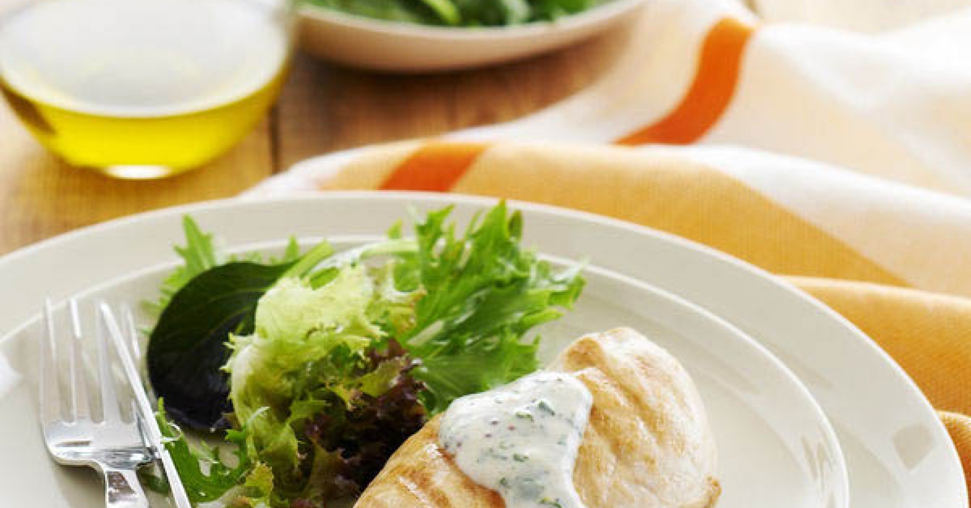 Chicken With Herb and Seeded Mustard Sauce Recipe | myfoodbook