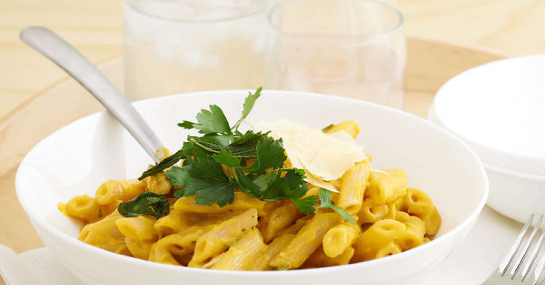 Gluten Free Creamy Pumpkin and Sage Pasta Recipe | myfoodbook