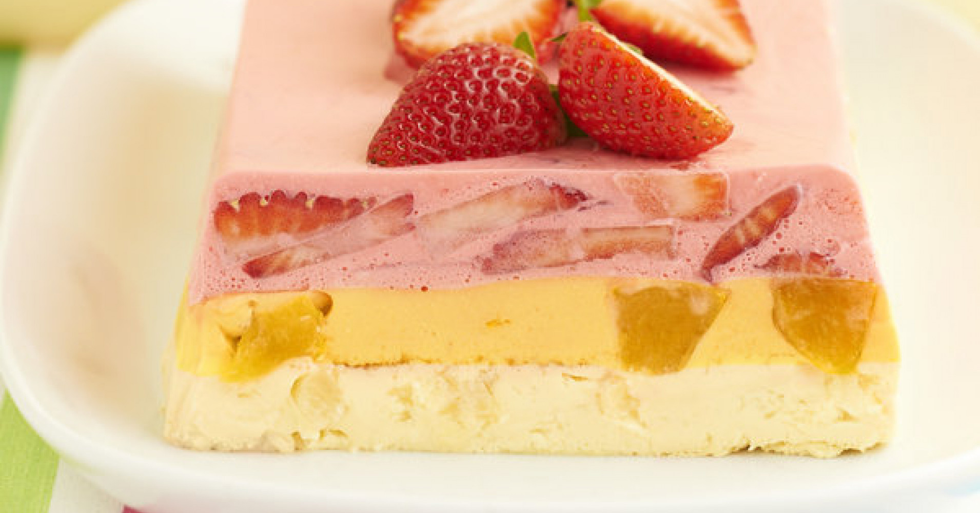 Rainbow Jellied Fruit Slices Recipe | myfoodbook