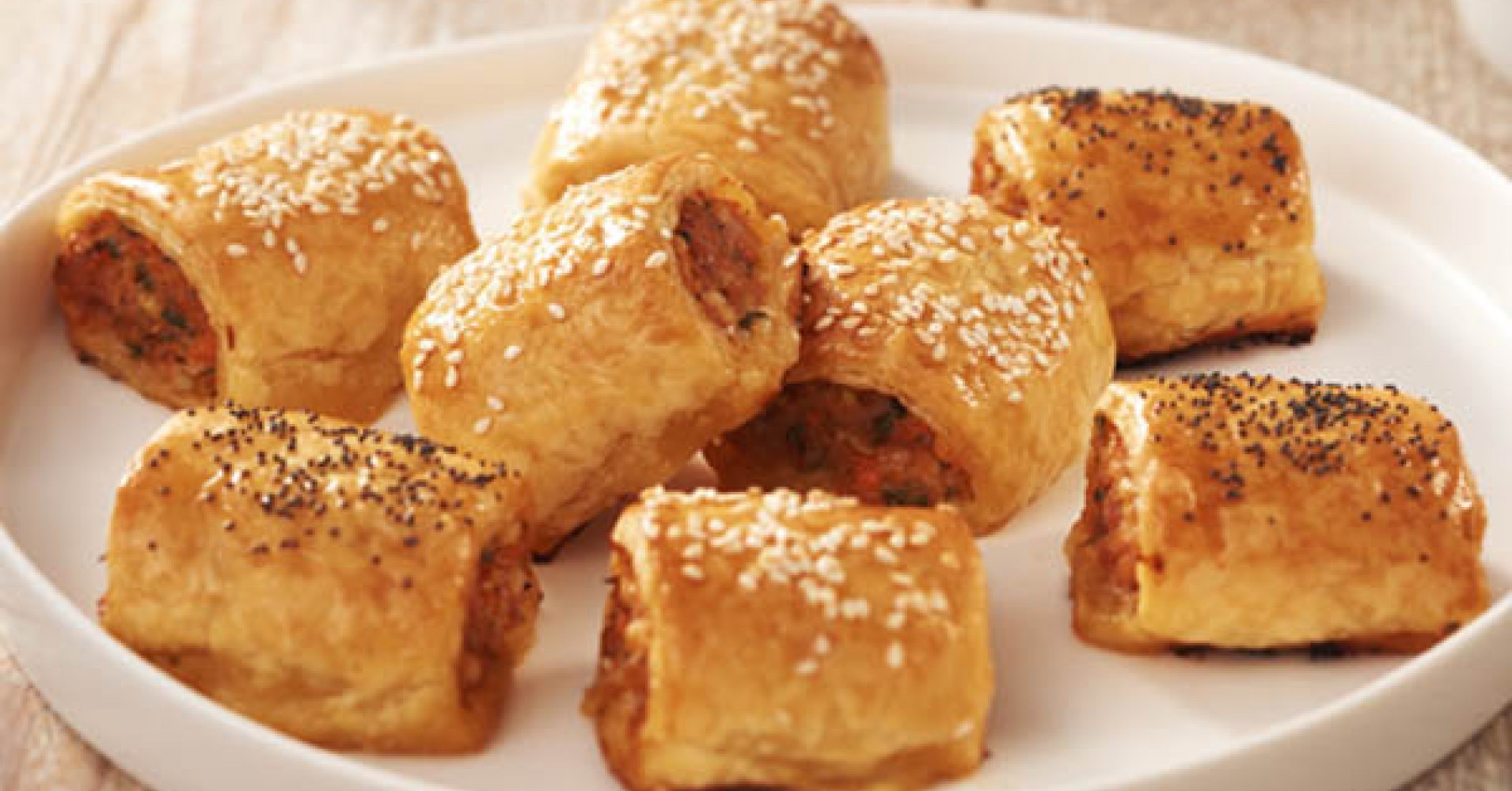 Chicken, Bacon and Cheddar Sausage Rolls Recipe | myfoodbook | Easy Cheese sausage rolls
