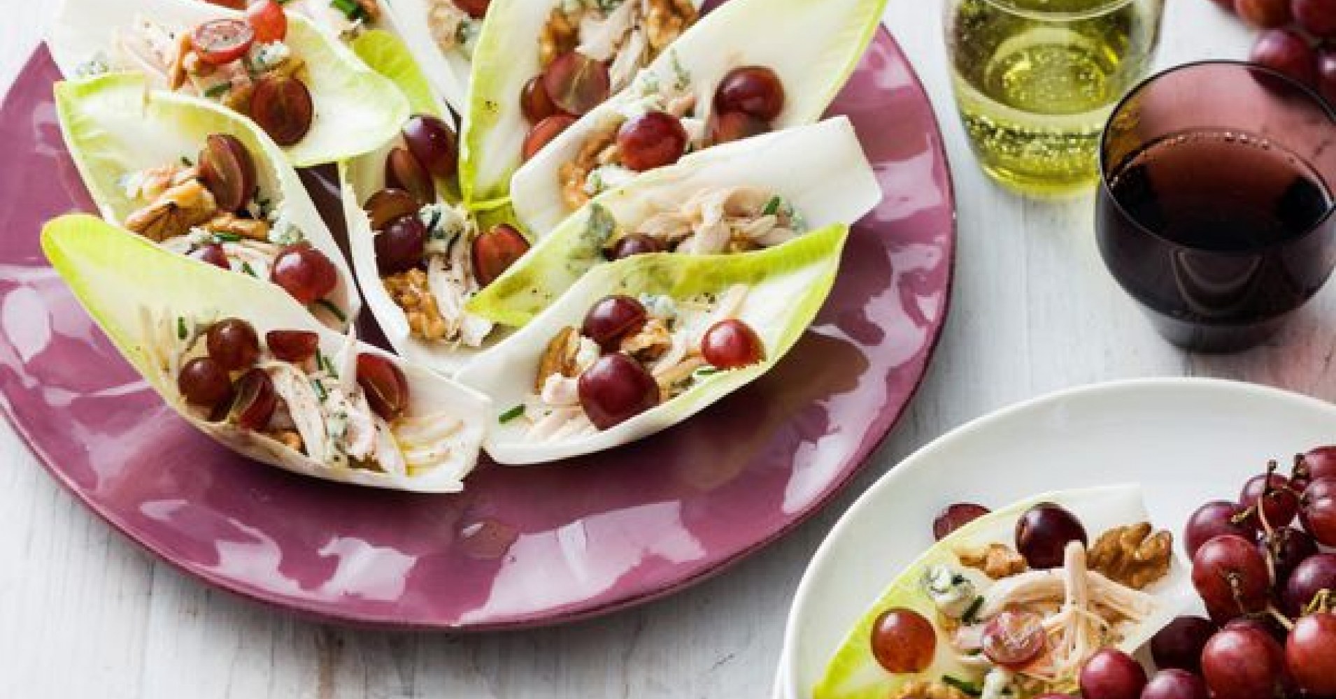 Grape and Chicken Salad Bites Recipe | myfoodbook