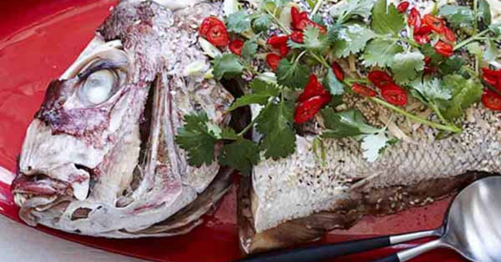 Oven-baked Snapper with Asian Flavours Recipe | myfoodbook